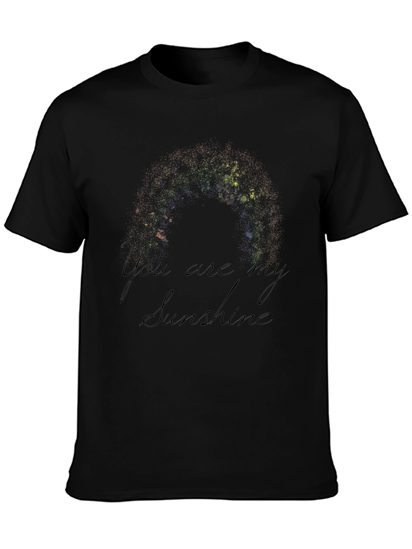 You Are My Sunshine Black Graphic T-Shirt