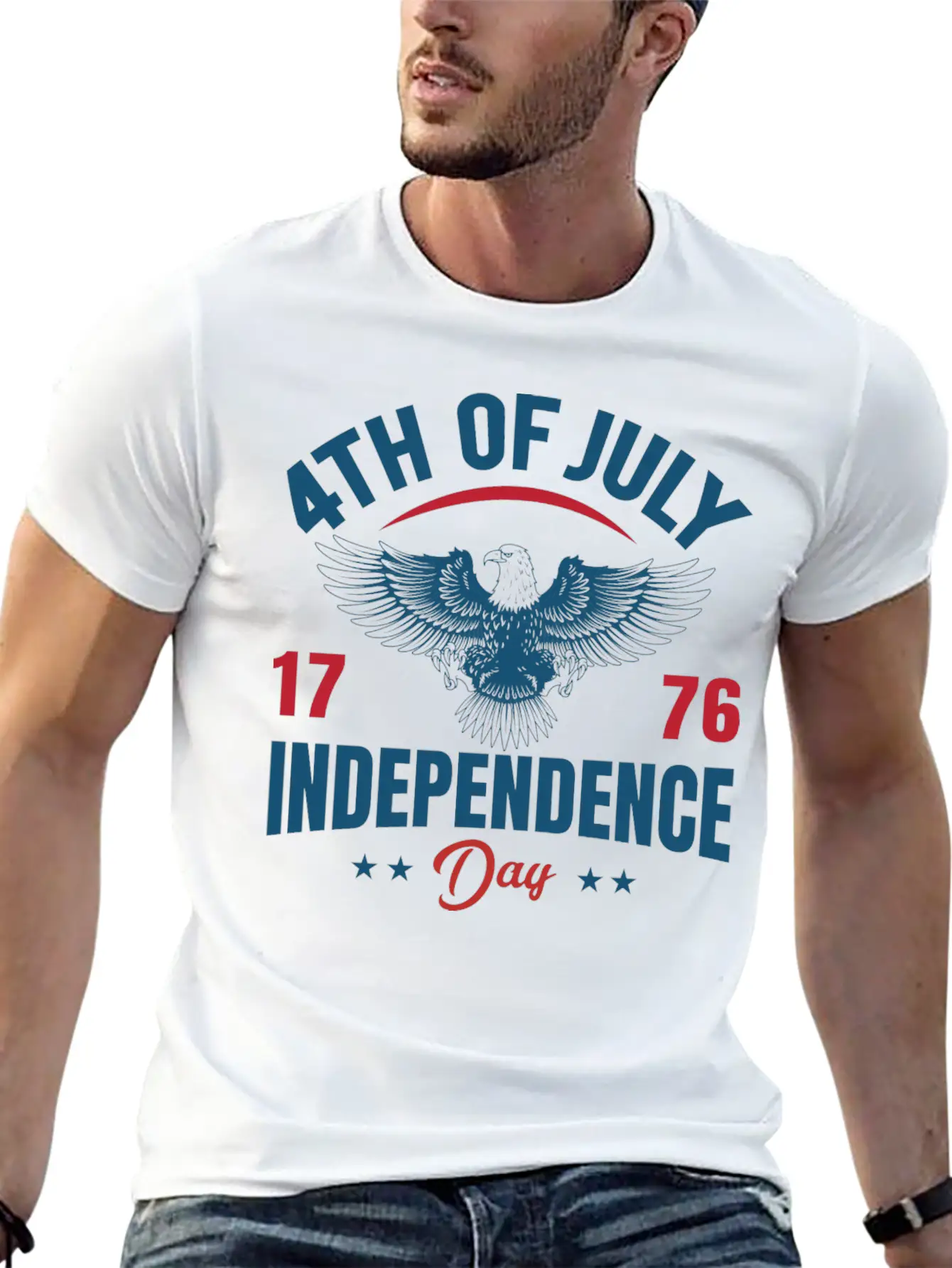 4th Of July 1776 Independence Day – Gift Idea USA Modern Fit Casual T-Shirt – Clean And Versatile Design