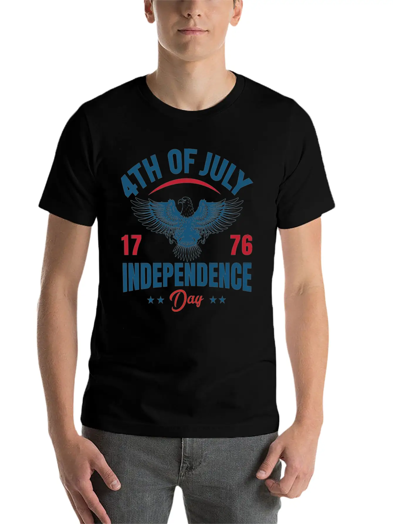 4th Of July 1776 Independence Day – Gift Idea USA Modern Fit Casual T-Shirt – Clean And Versatile Design
