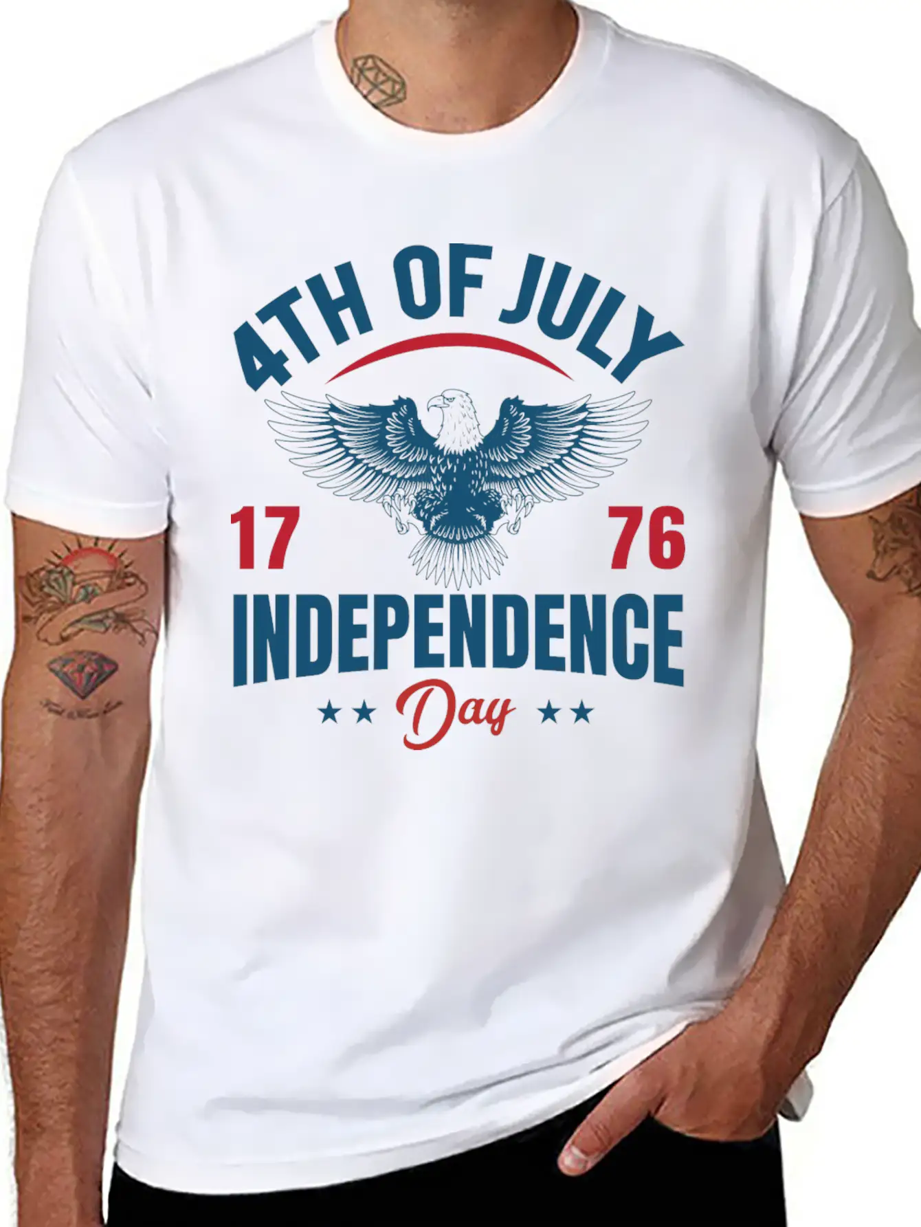 4th Of July 1776 Independence Day – Gift Idea USA Modern Fit Casual T-Shirt – Clean And Versatile Design