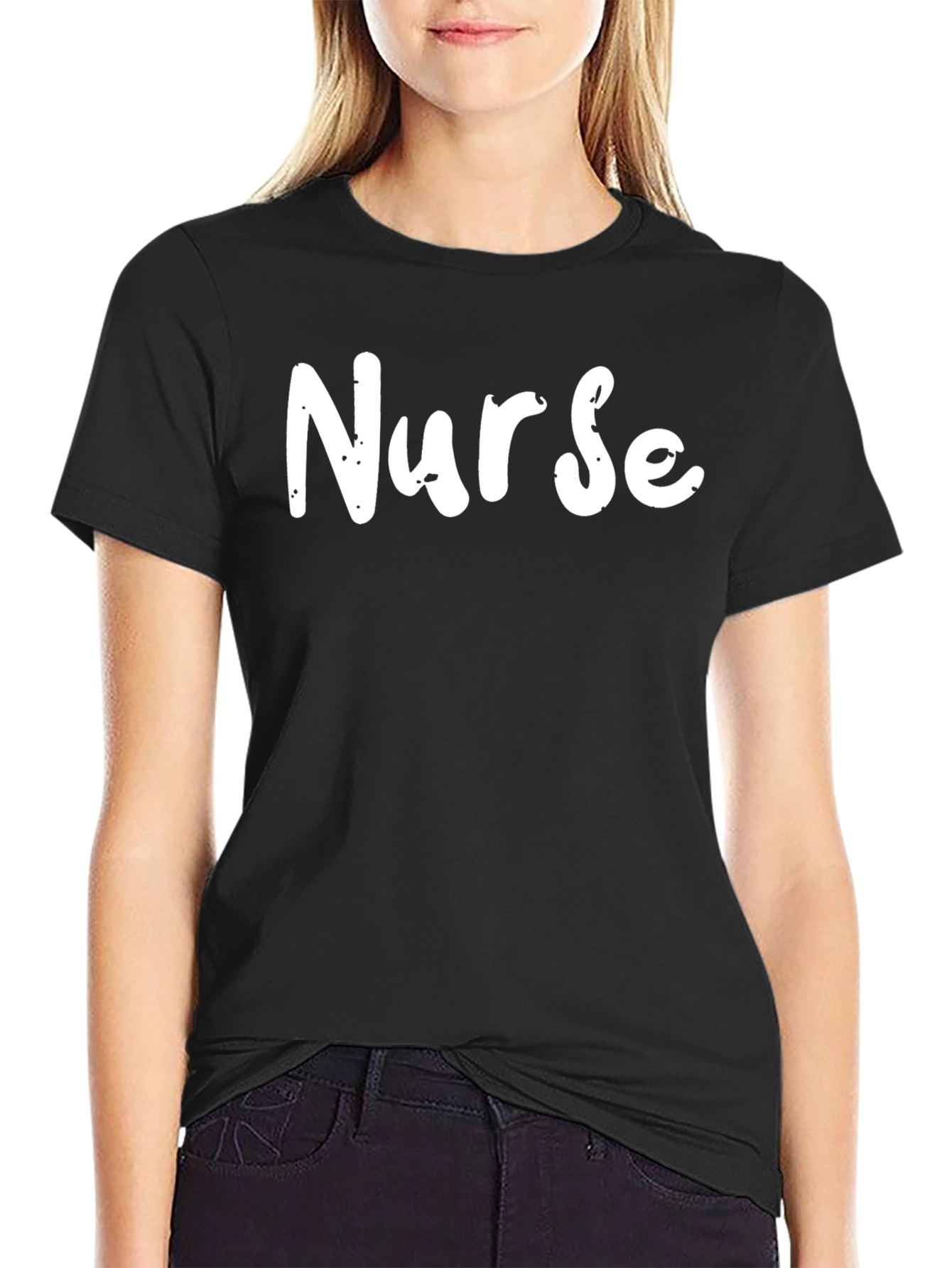 Nurse T-Shirt - Unisex Black Cotton Tee