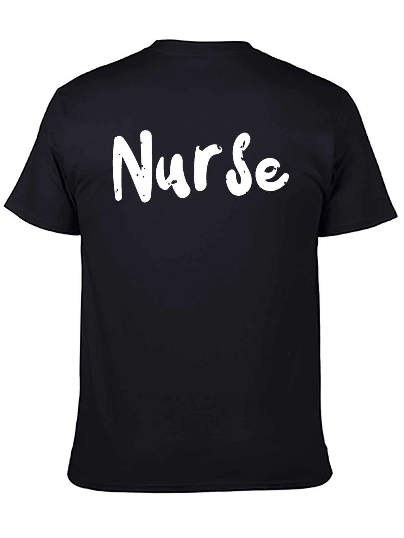 Nurse T-Shirt - Unisex Black Cotton Tee