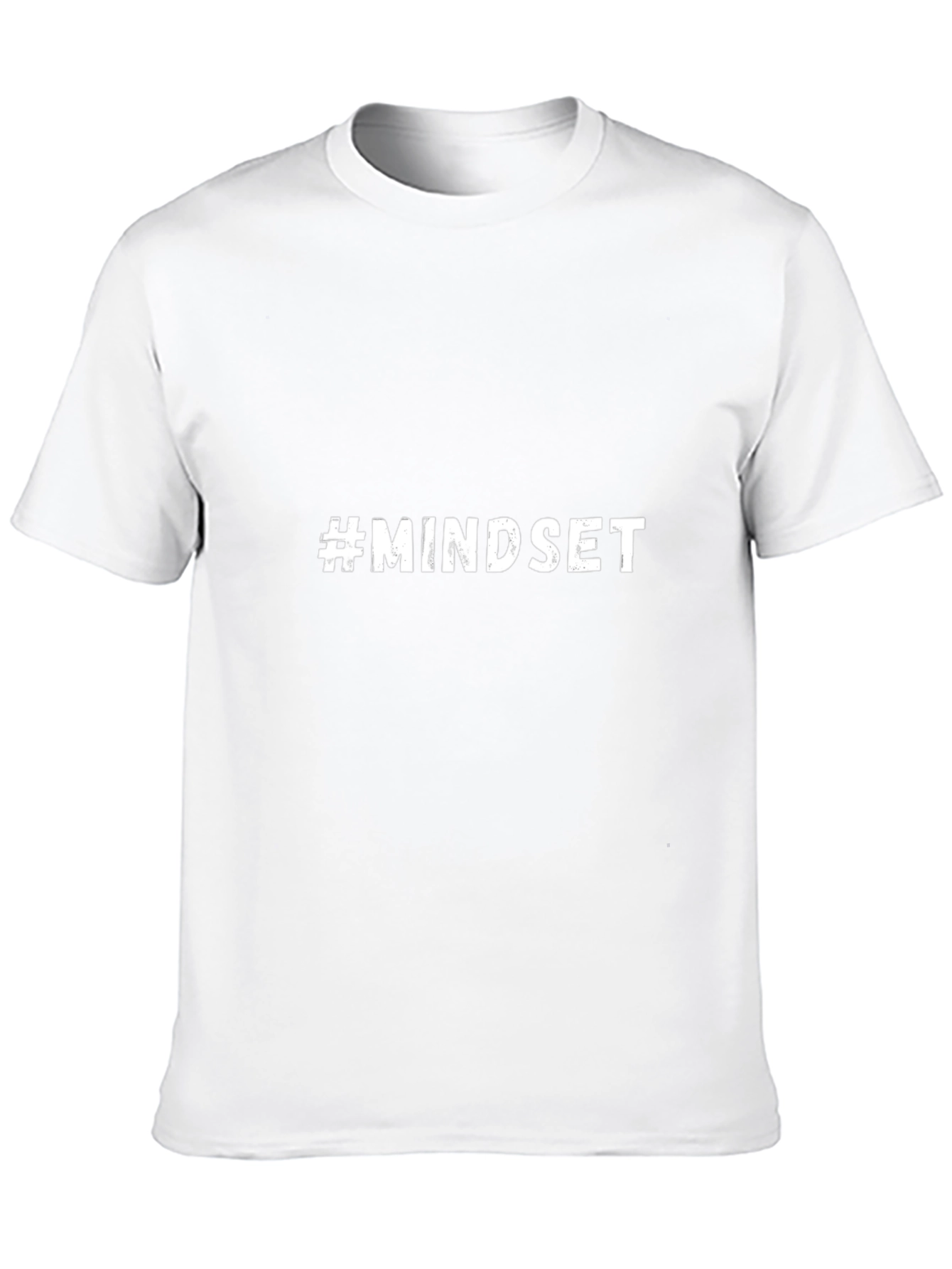 #Mindset Mens Black Cotton Graphic Tee