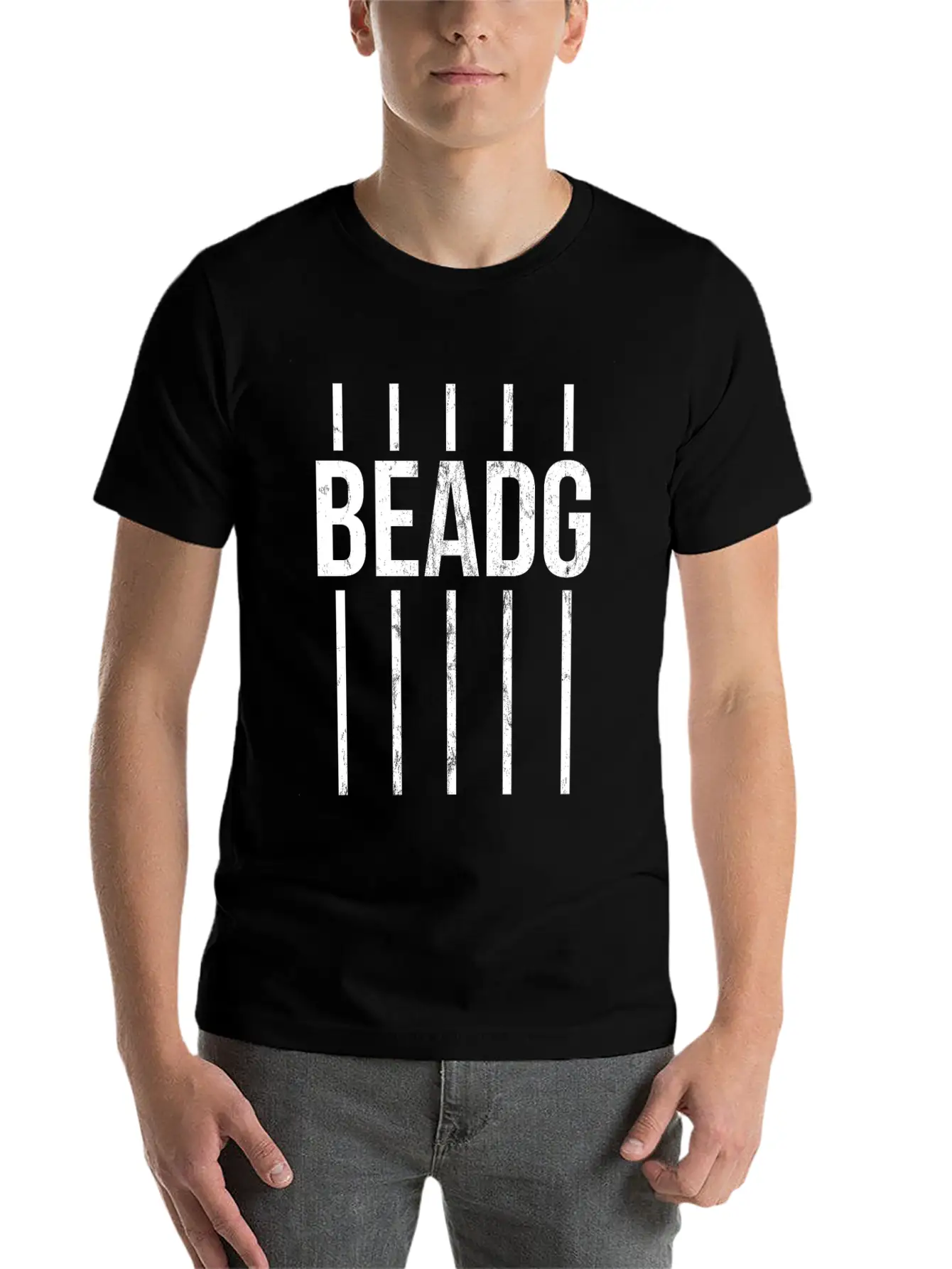 5 String Bass Beadg Funny Bass Player Design Lightweight Cotton T-Shirt – Daily Comfort Graphic Shirt