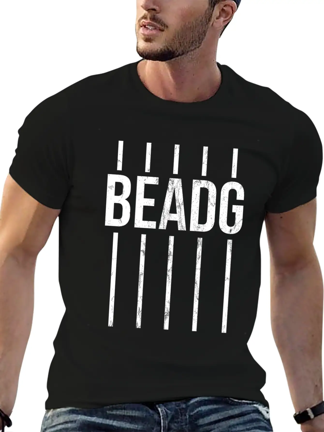 5 String Bass Beadg Funny Bass Player Design Lightweight Cotton T-Shirt – Daily Comfort Graphic Shirt