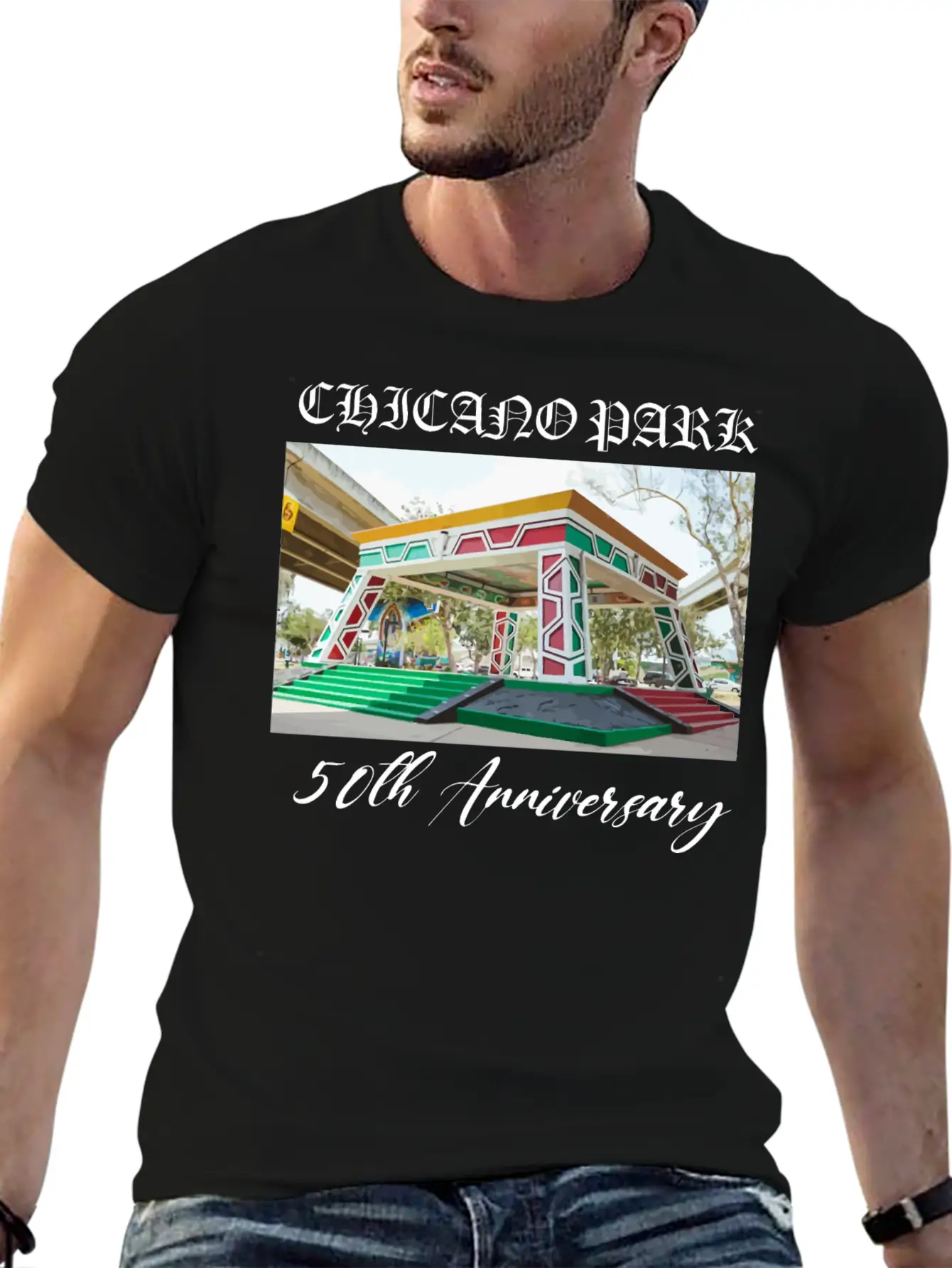 50th Anniversary Chicano Park Modern Fit Casual T-Shirt – Clean And Versatile Design
