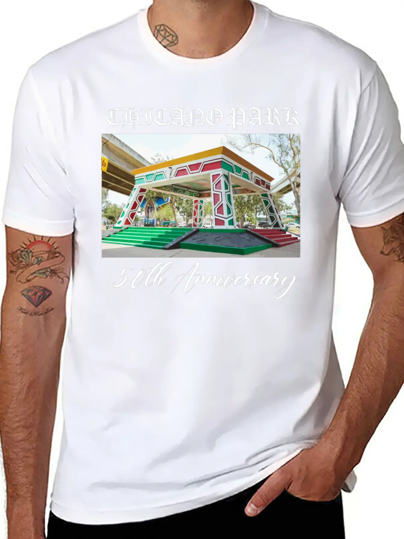 50th Anniversary Chicano Park Modern Fit Casual T-Shirt – Clean And Versatile Design