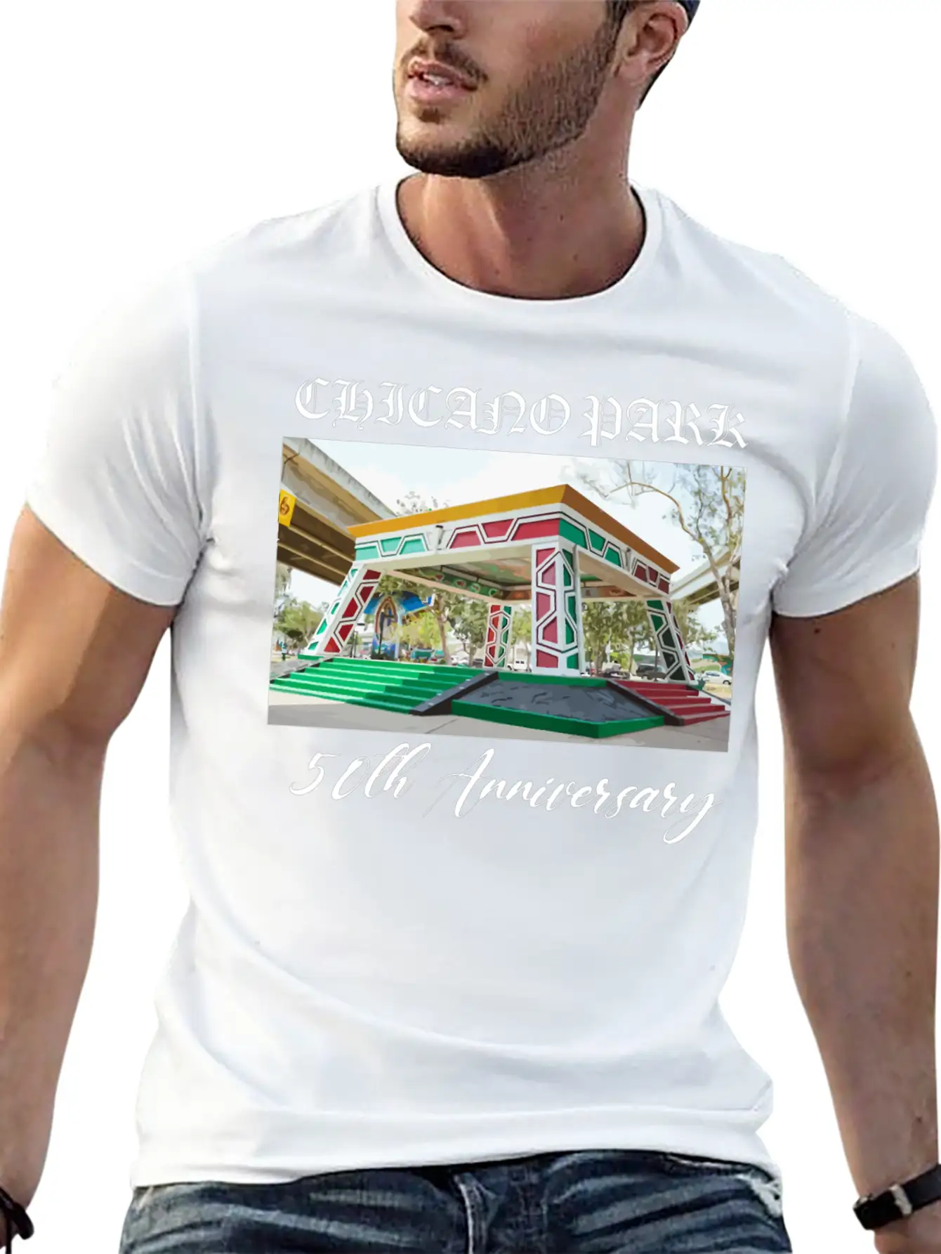 50th Anniversary Chicano Park Modern Fit Casual T-Shirt – Clean And Versatile Design