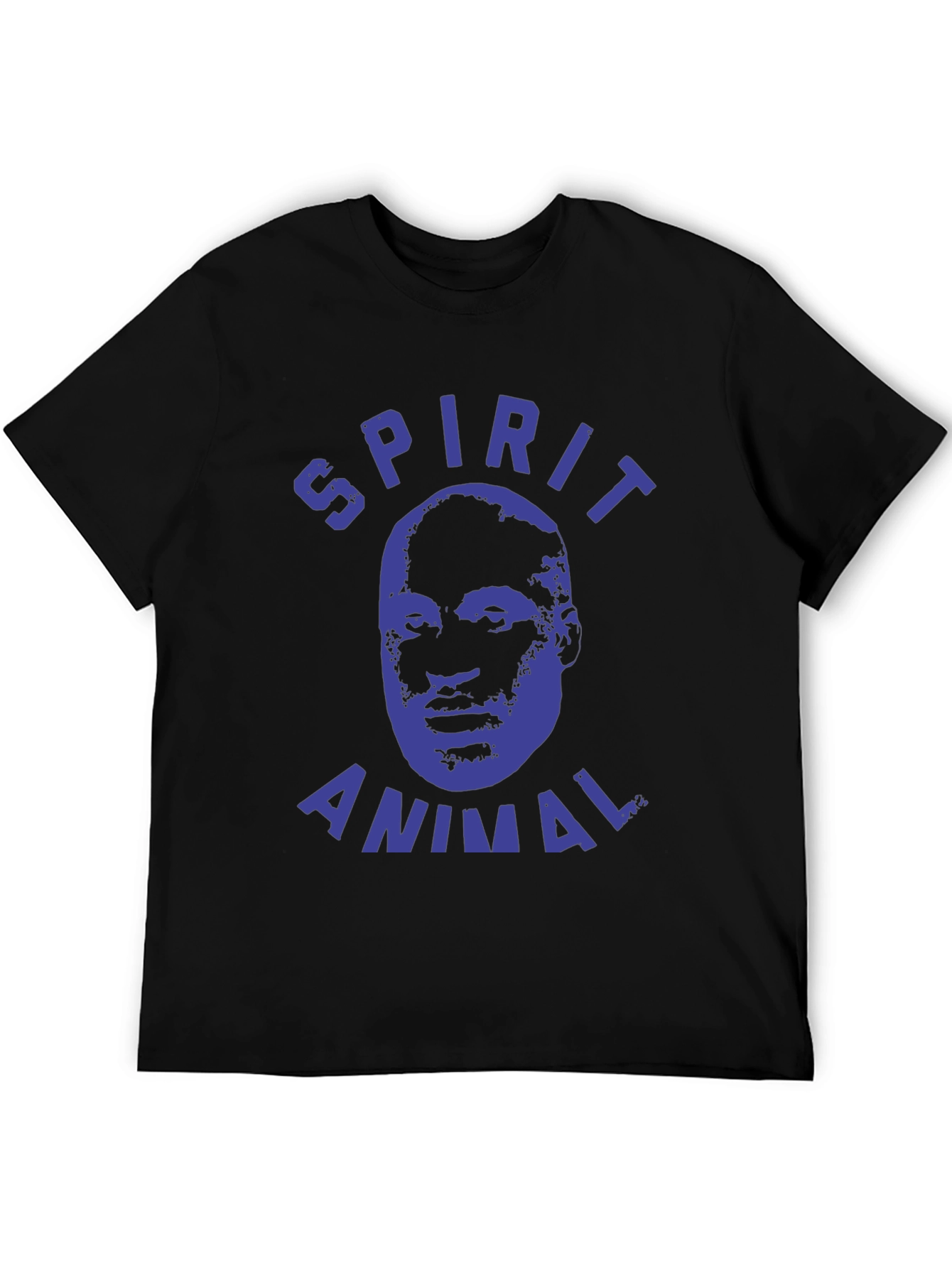 Spirit Animal Graphic Tee - Black Cotton T-Shirt