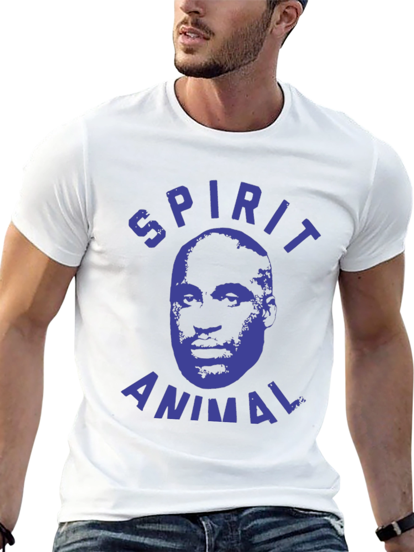 Spirit Animal Graphic Tee - Black Cotton T-Shirt
