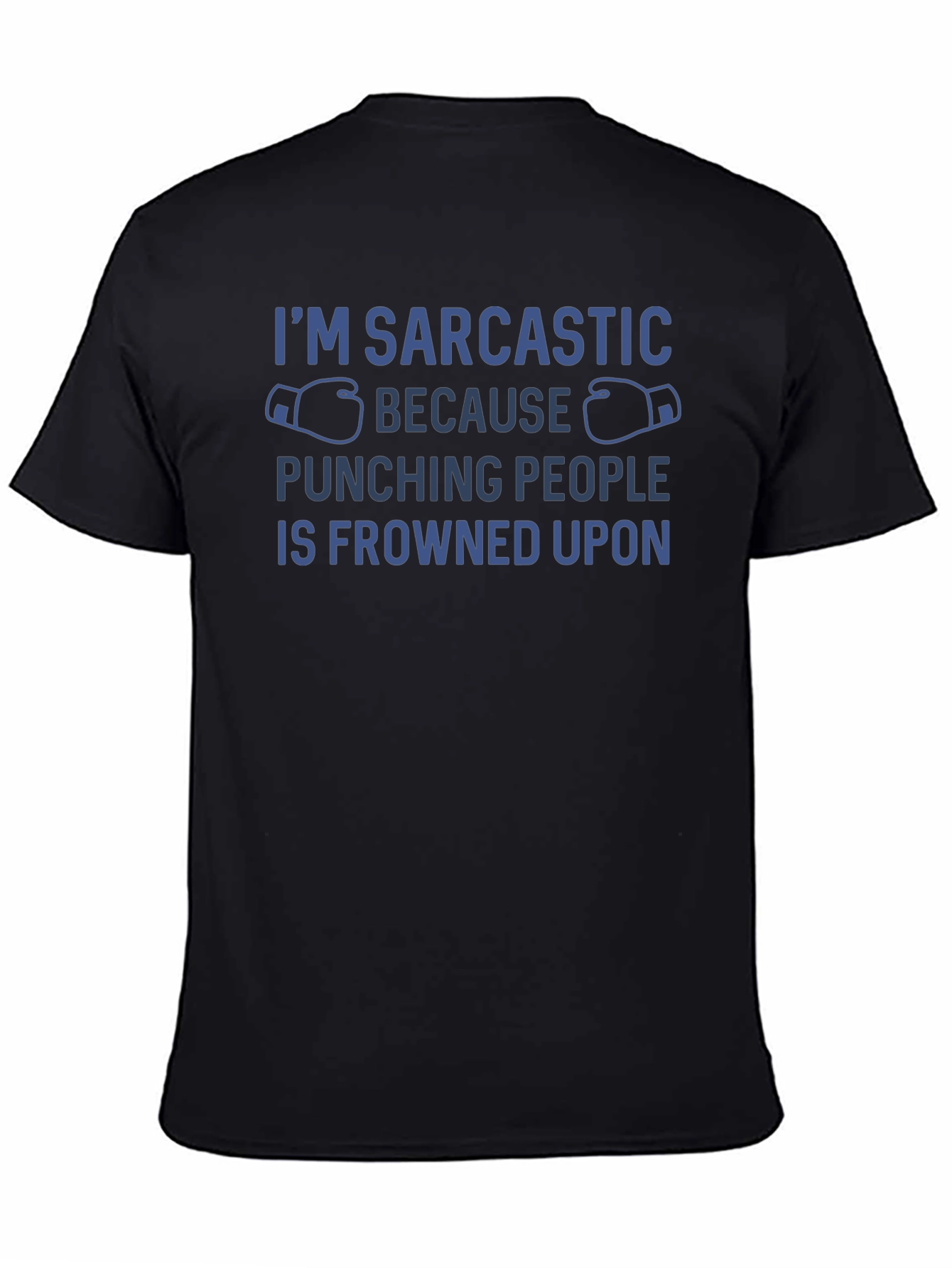 Sarcastic Punching Graphic T-Shirt
