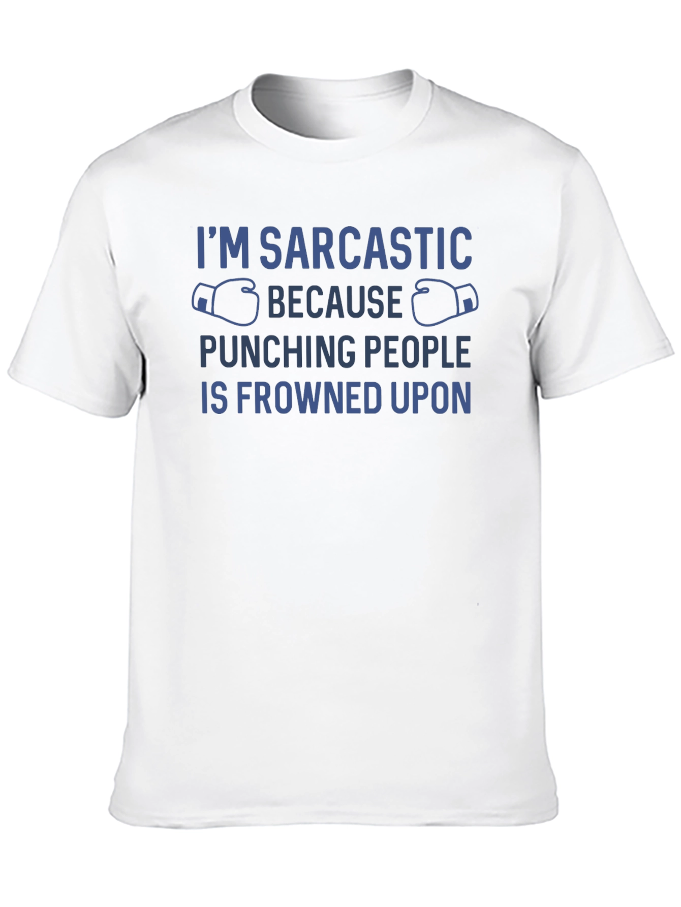 Sarcastic Punching Graphic T-Shirt