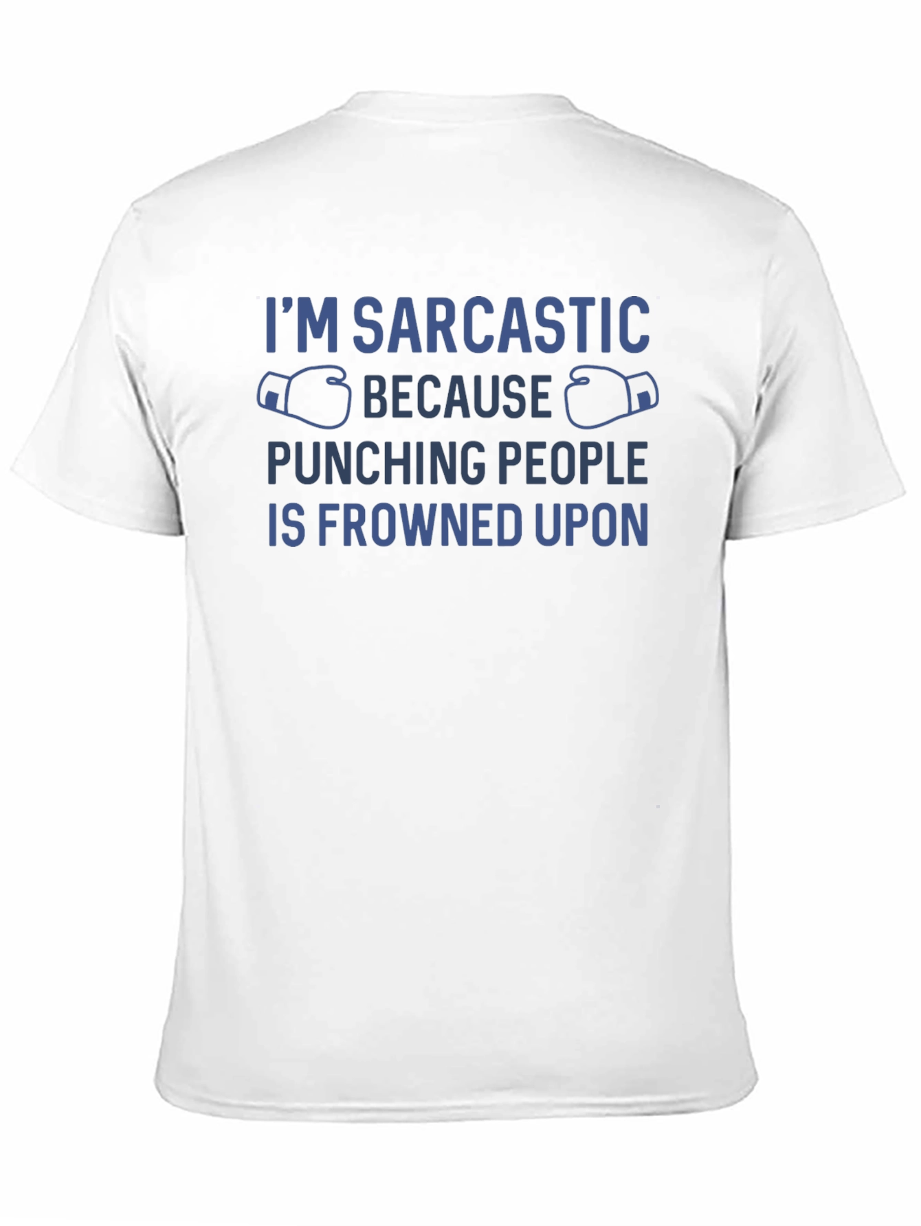 Sarcastic Punching Graphic T-Shirt