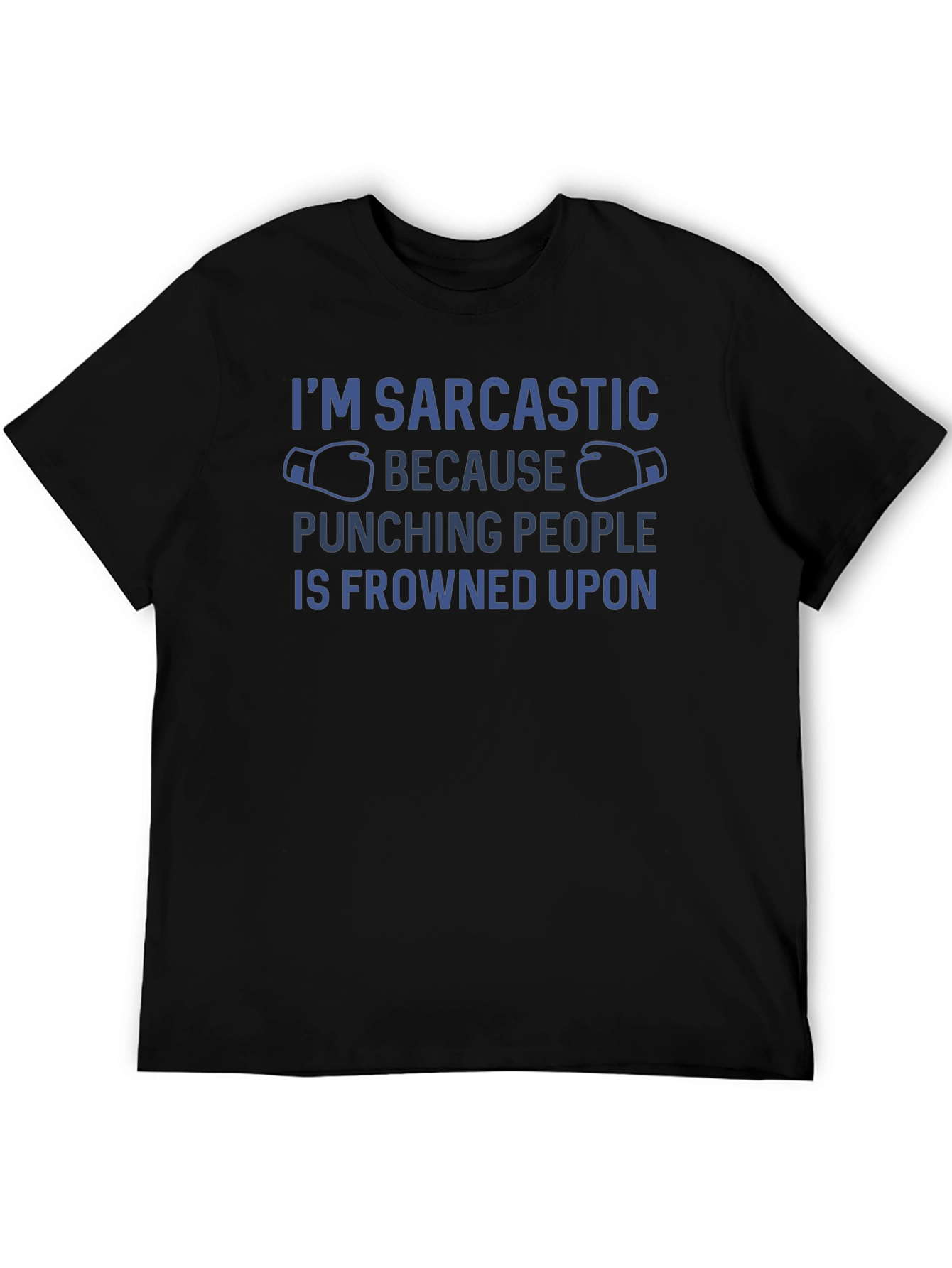 Sarcastic Punching Graphic T-Shirt