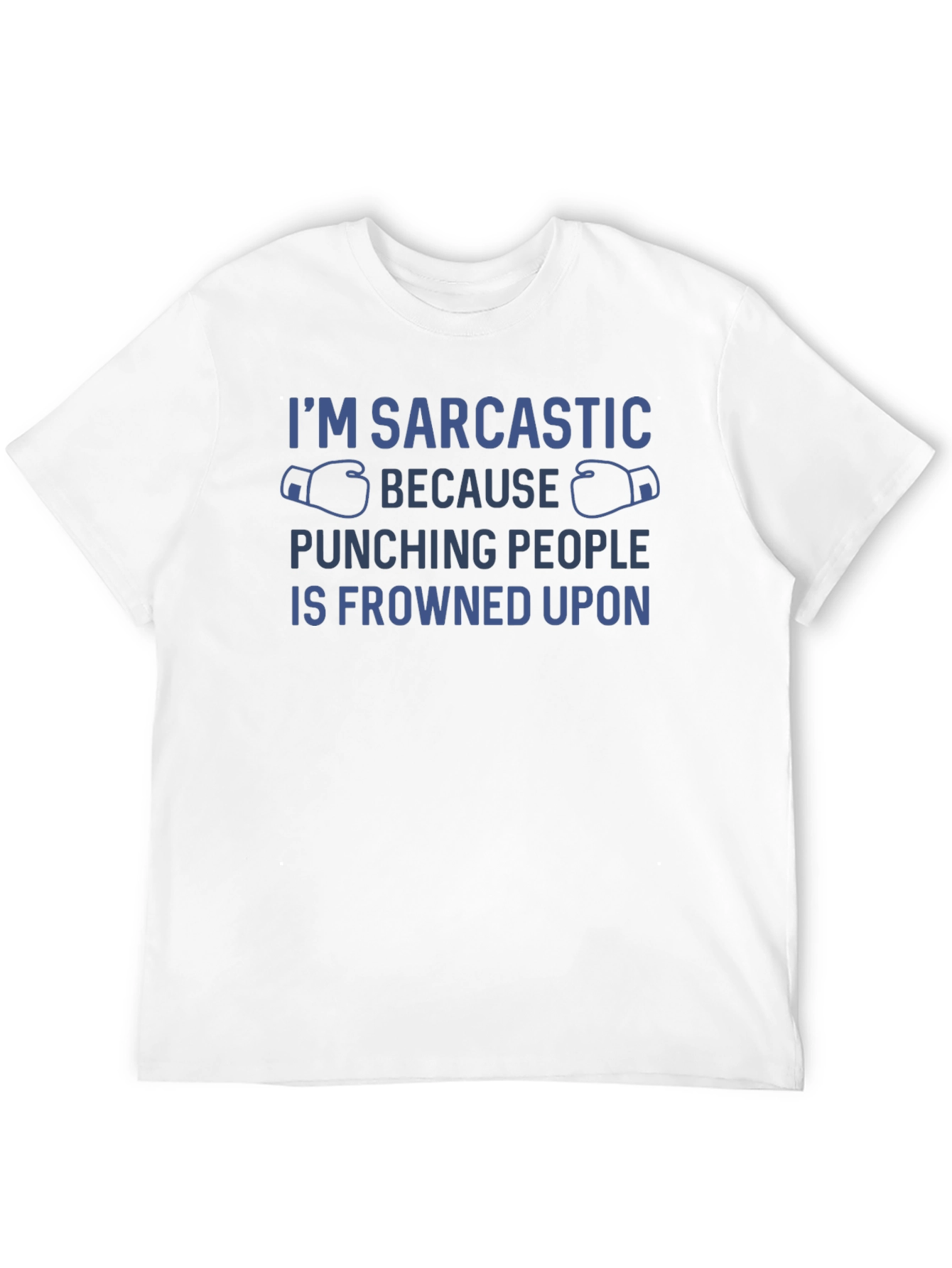 Sarcastic Punching Graphic T-Shirt
