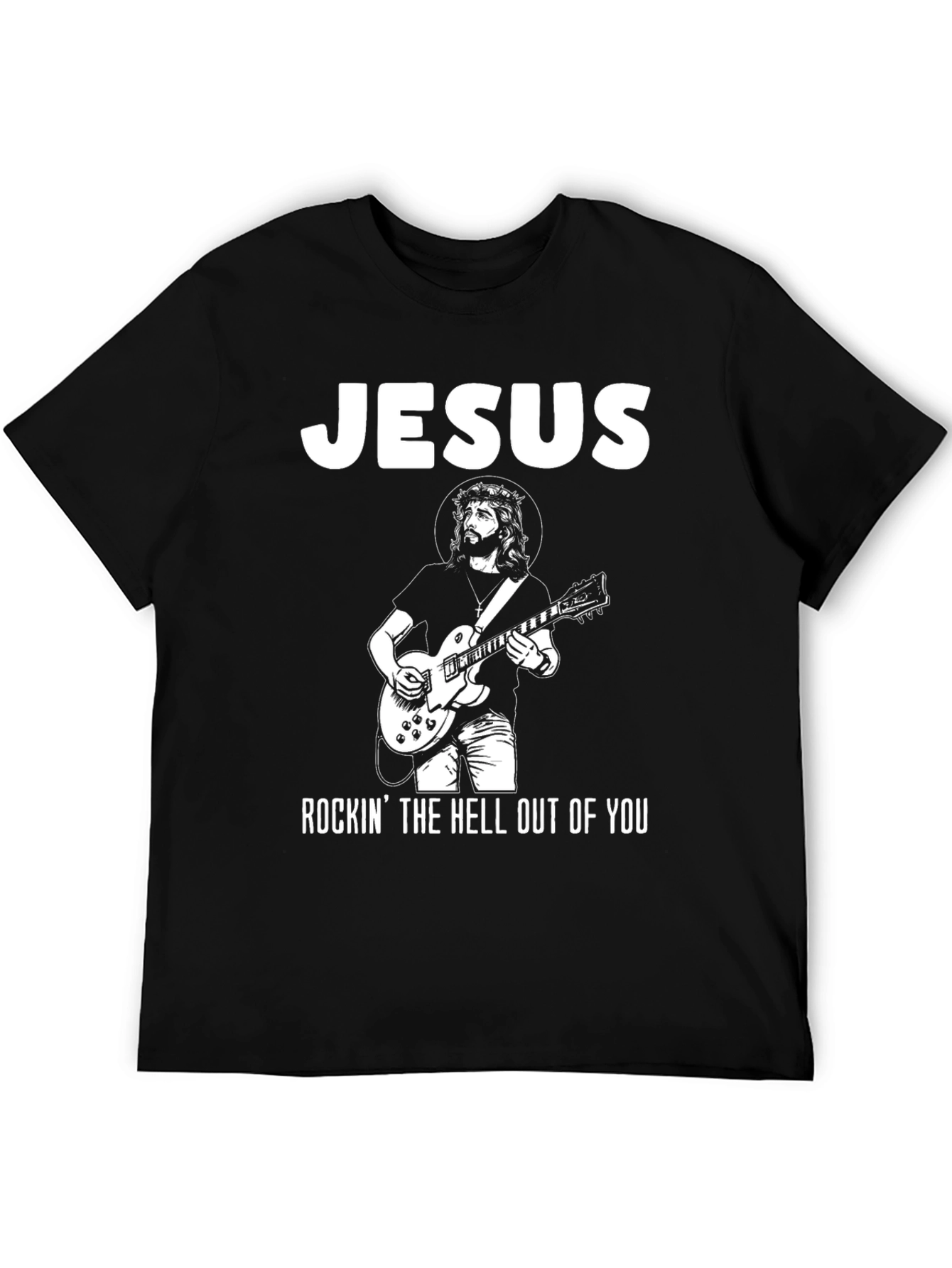 Rockin Jesus Graphic T-Shirt