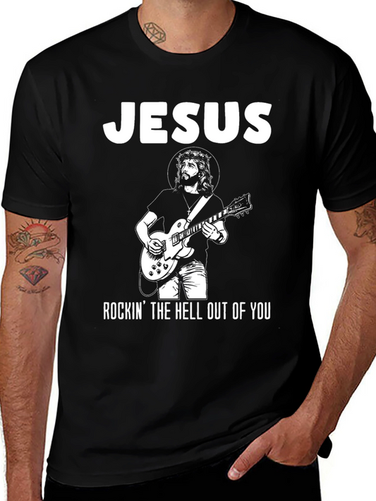 Rockin Jesus Graphic T-Shirt