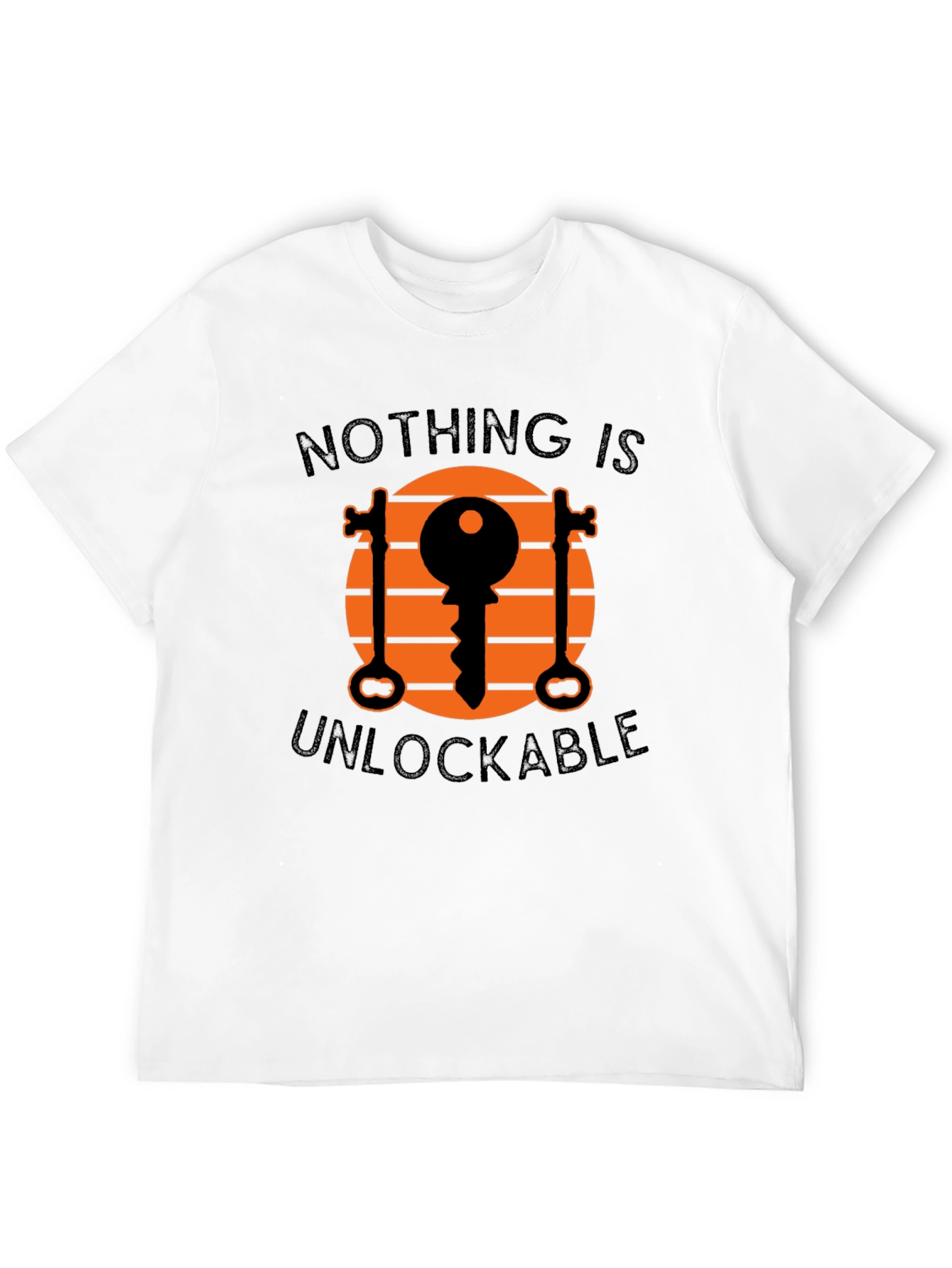 Unlockable Graphic Tee - Novelty Key Design T-Shirt