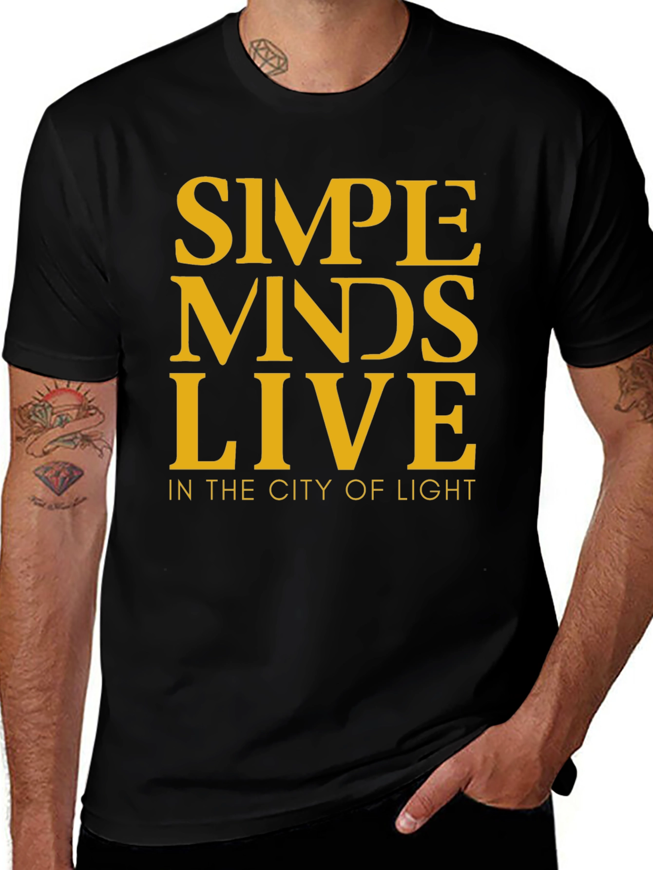 Simple Minds Live Black T-Shirt