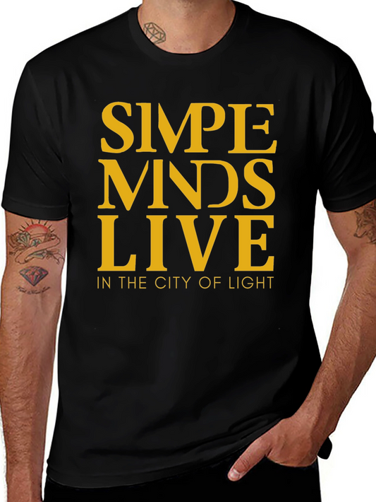 Simple Minds Live Black T-Shirt
