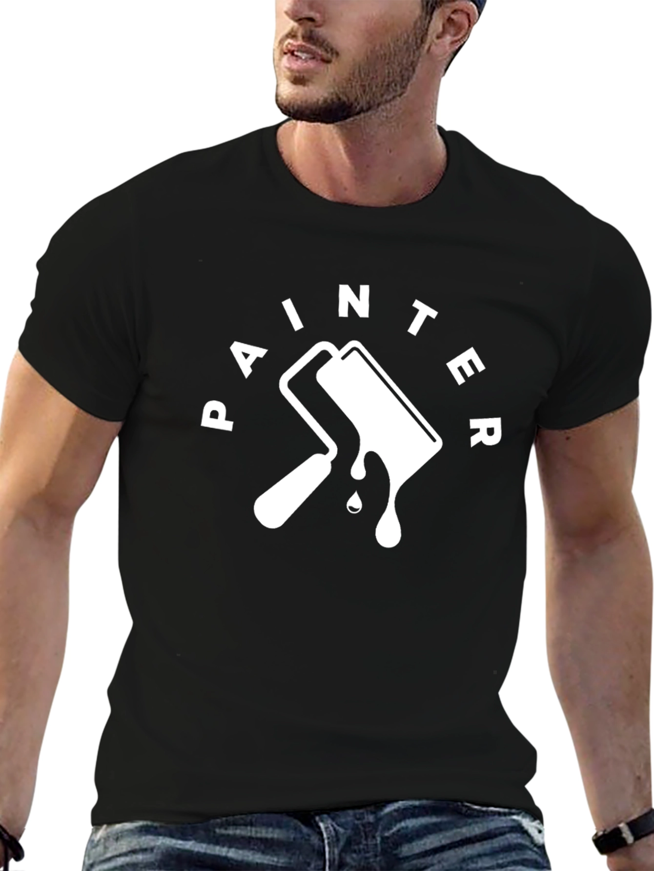 Painter T-Shirt - Paint Roller Graphic Tee