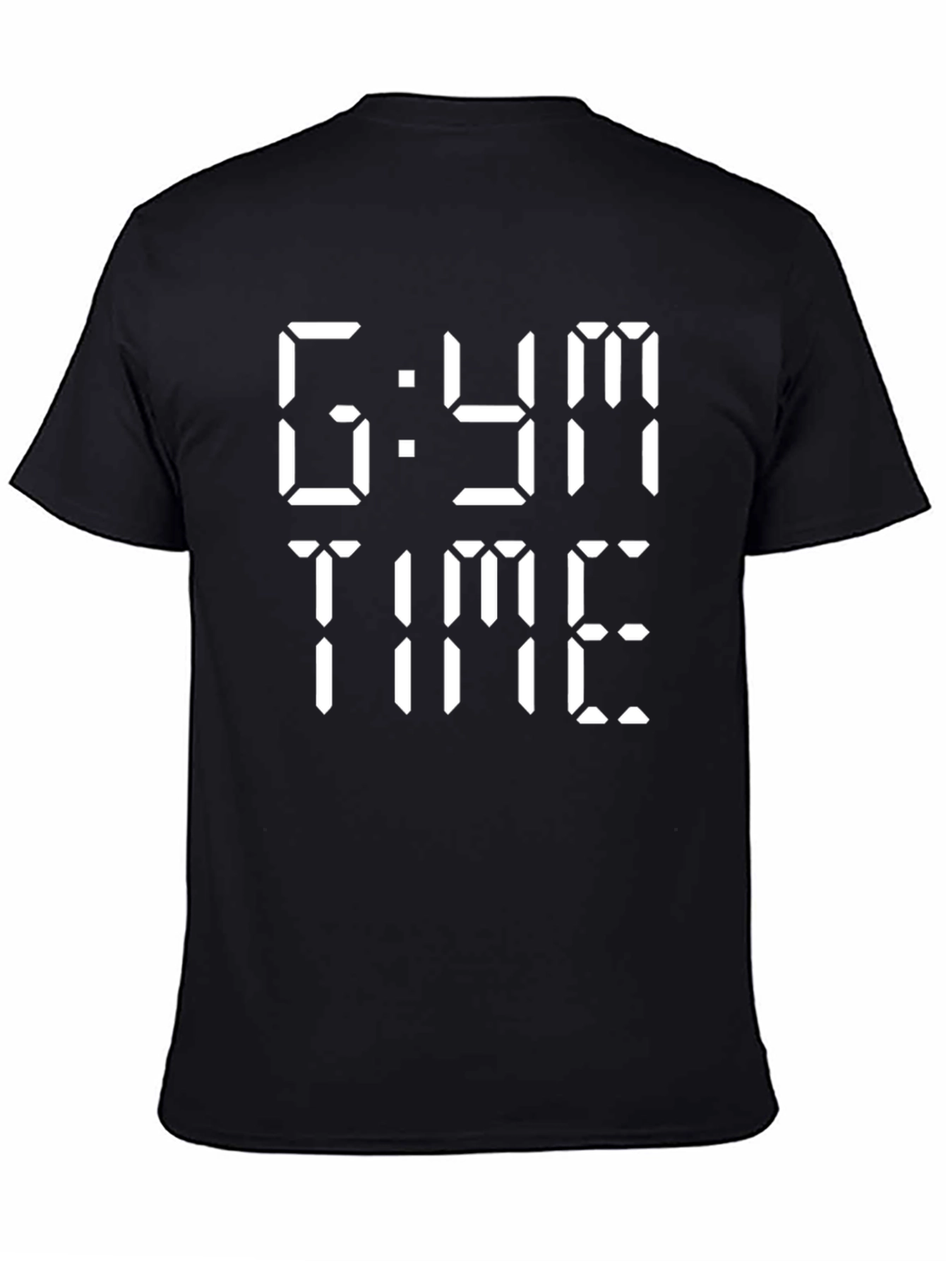 6 AM Gym Time Black Graphic Tee