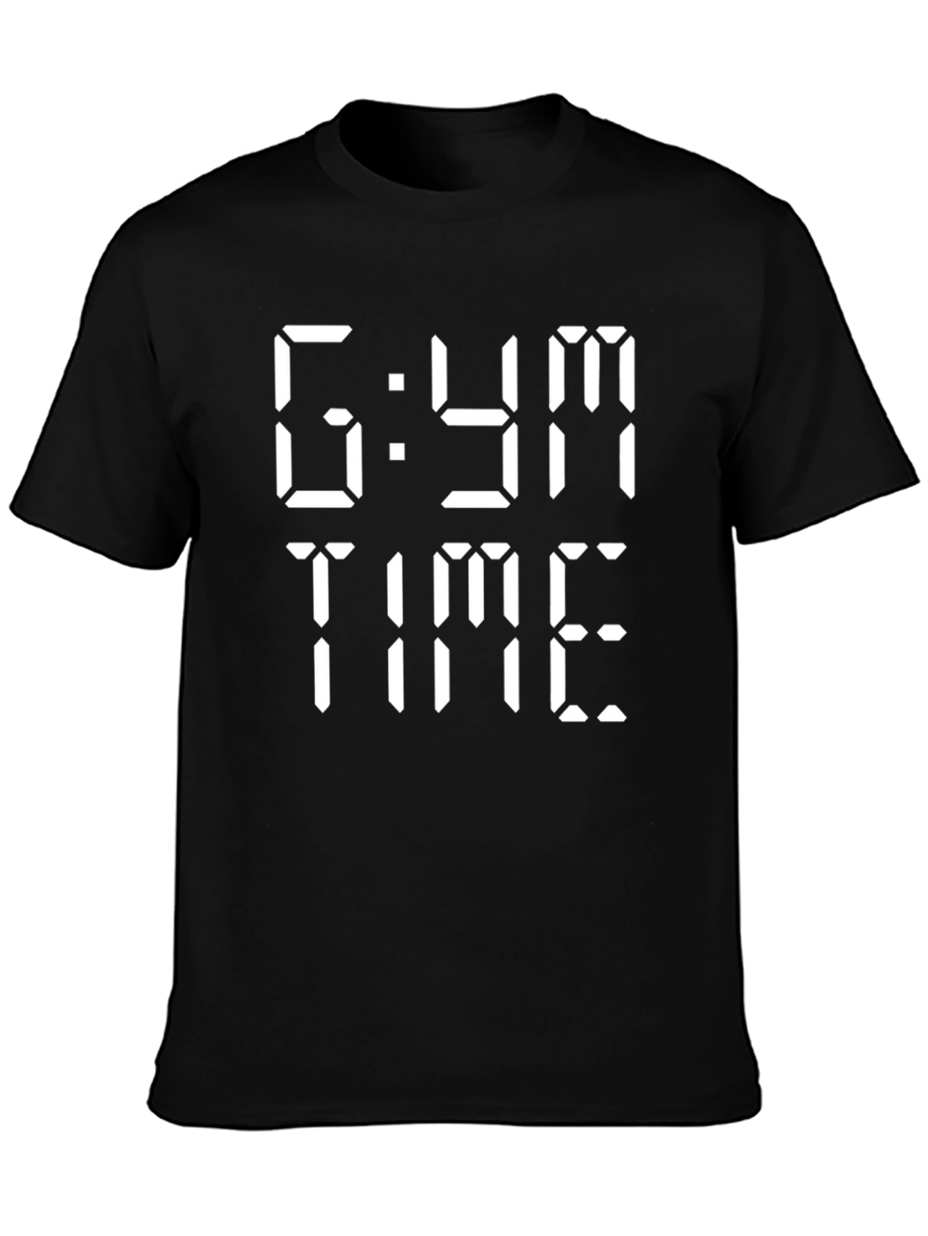 6 AM Gym Time Black Graphic Tee