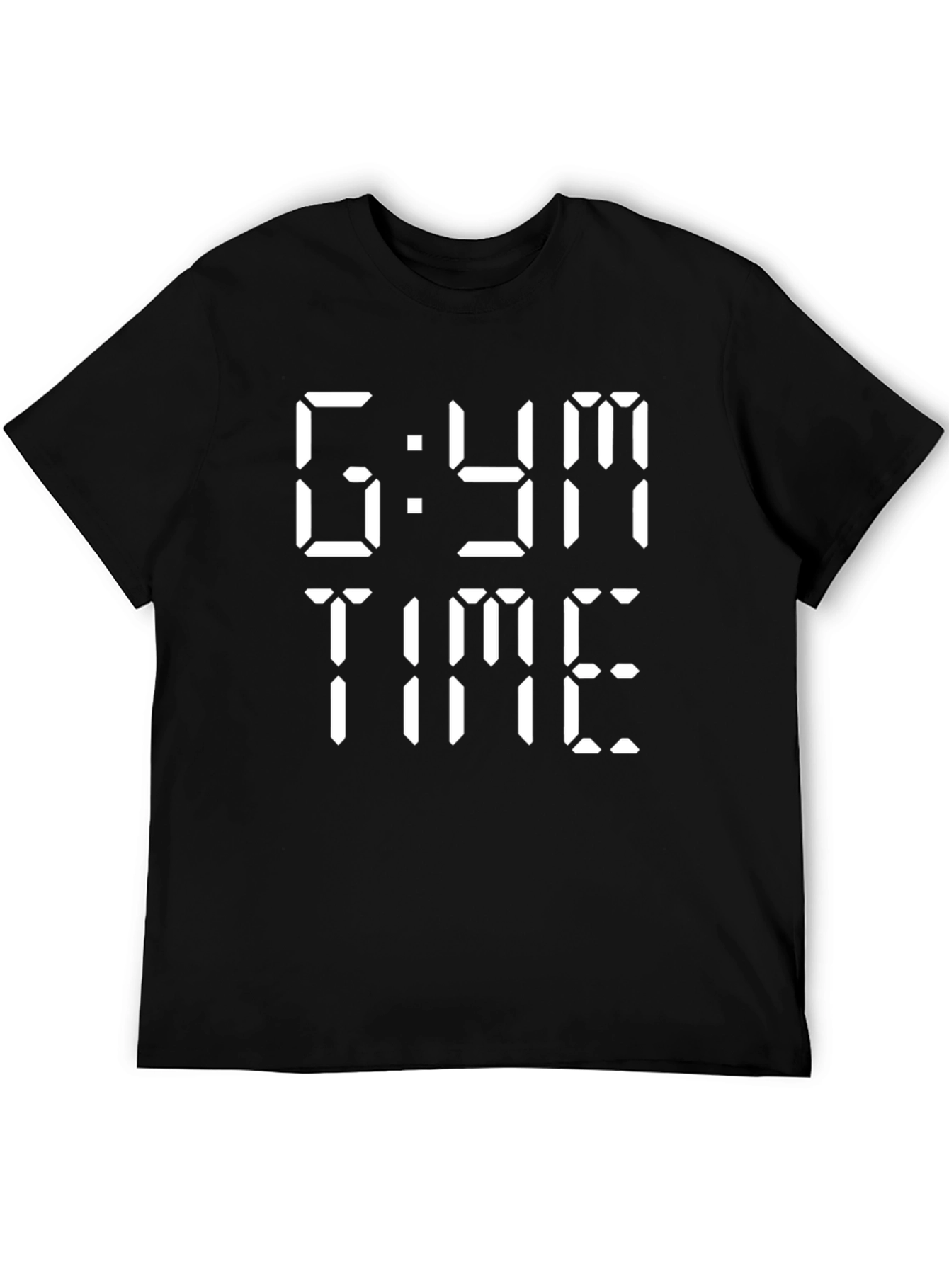 6 AM Gym Time Black Graphic Tee