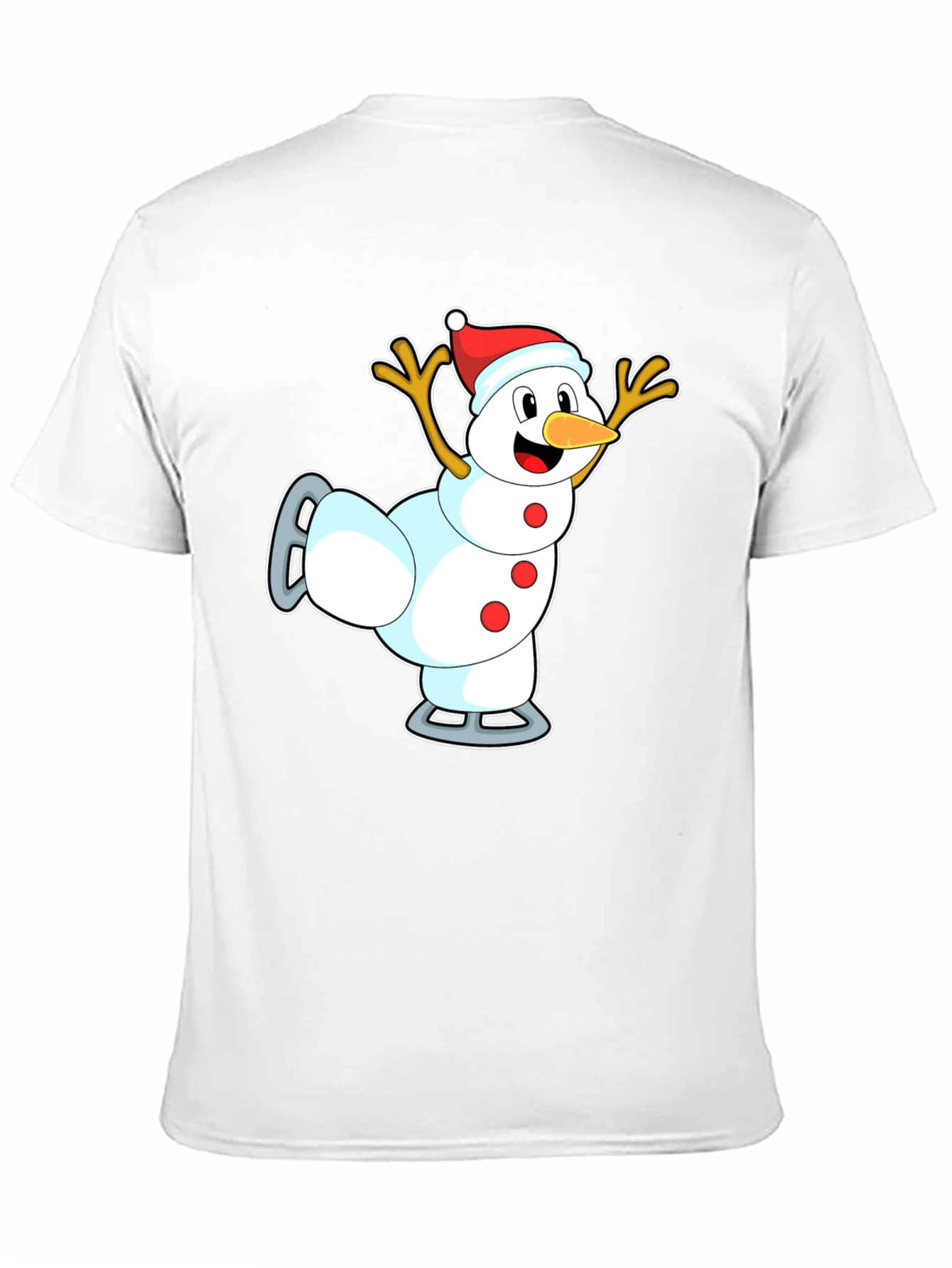 Snowman on Skates T-Shirt - Holiday Fun