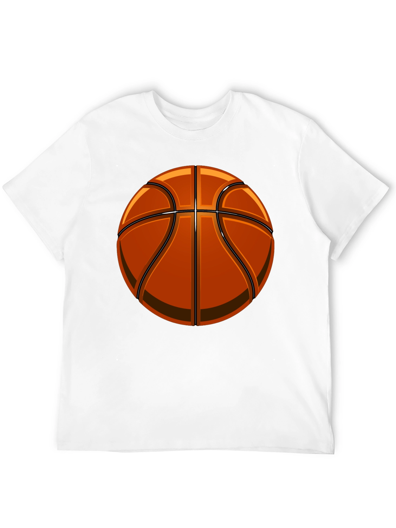 Basketball Graphic Tee - Black Cotton Comfort