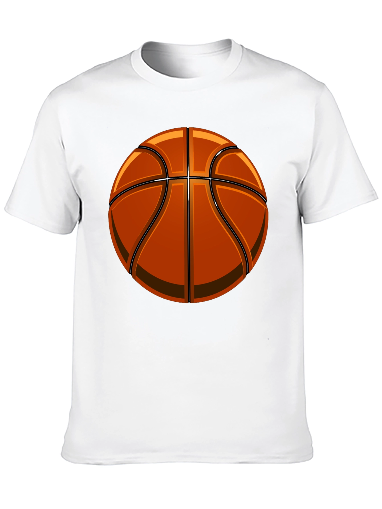 Basketball Graphic Tee - Black Cotton Comfort
