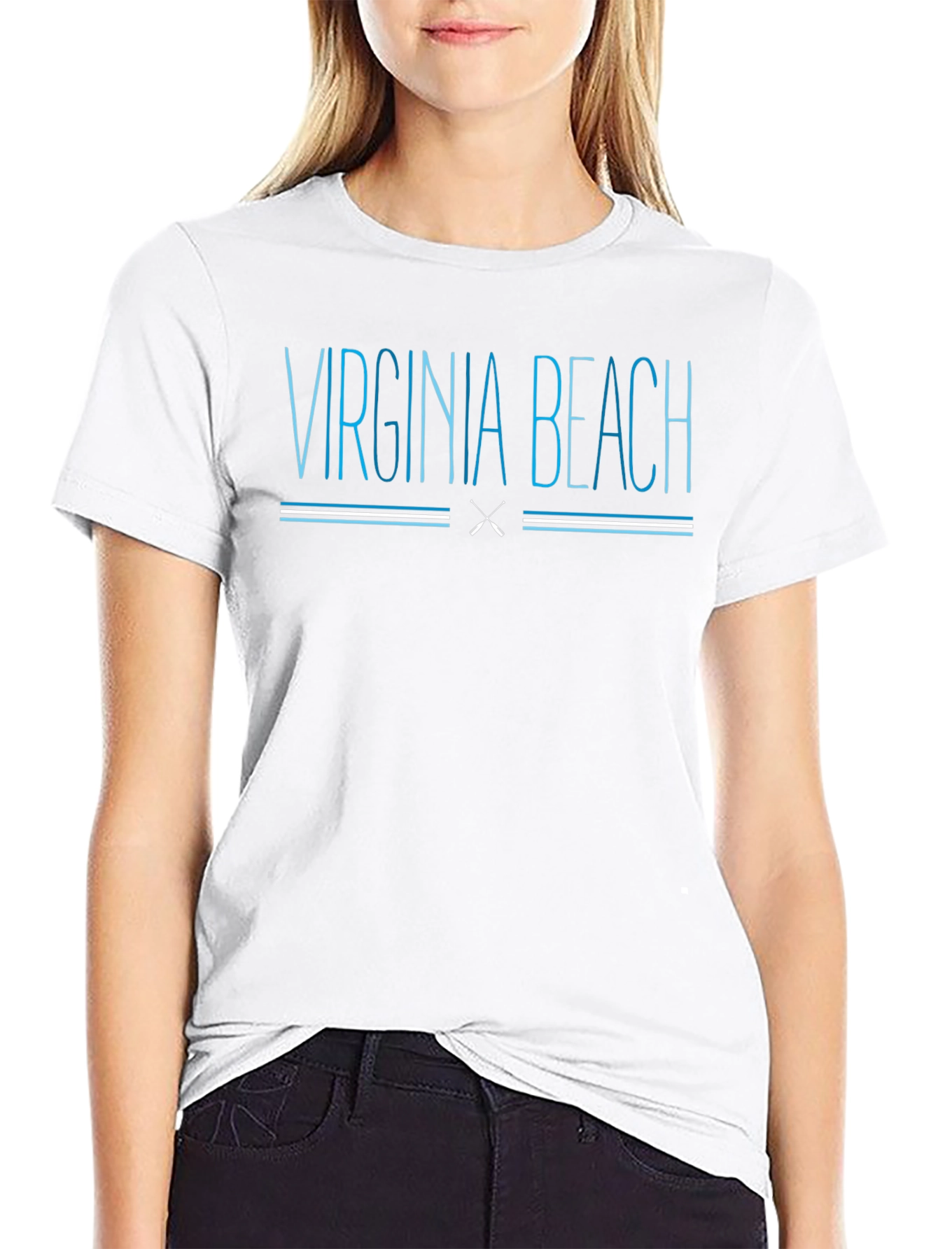 Virginia Beach Black Graphic Tee