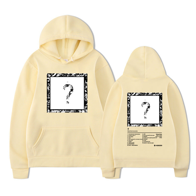 Rapper XXX Music Album Printed Hoodies Men Women Fashion