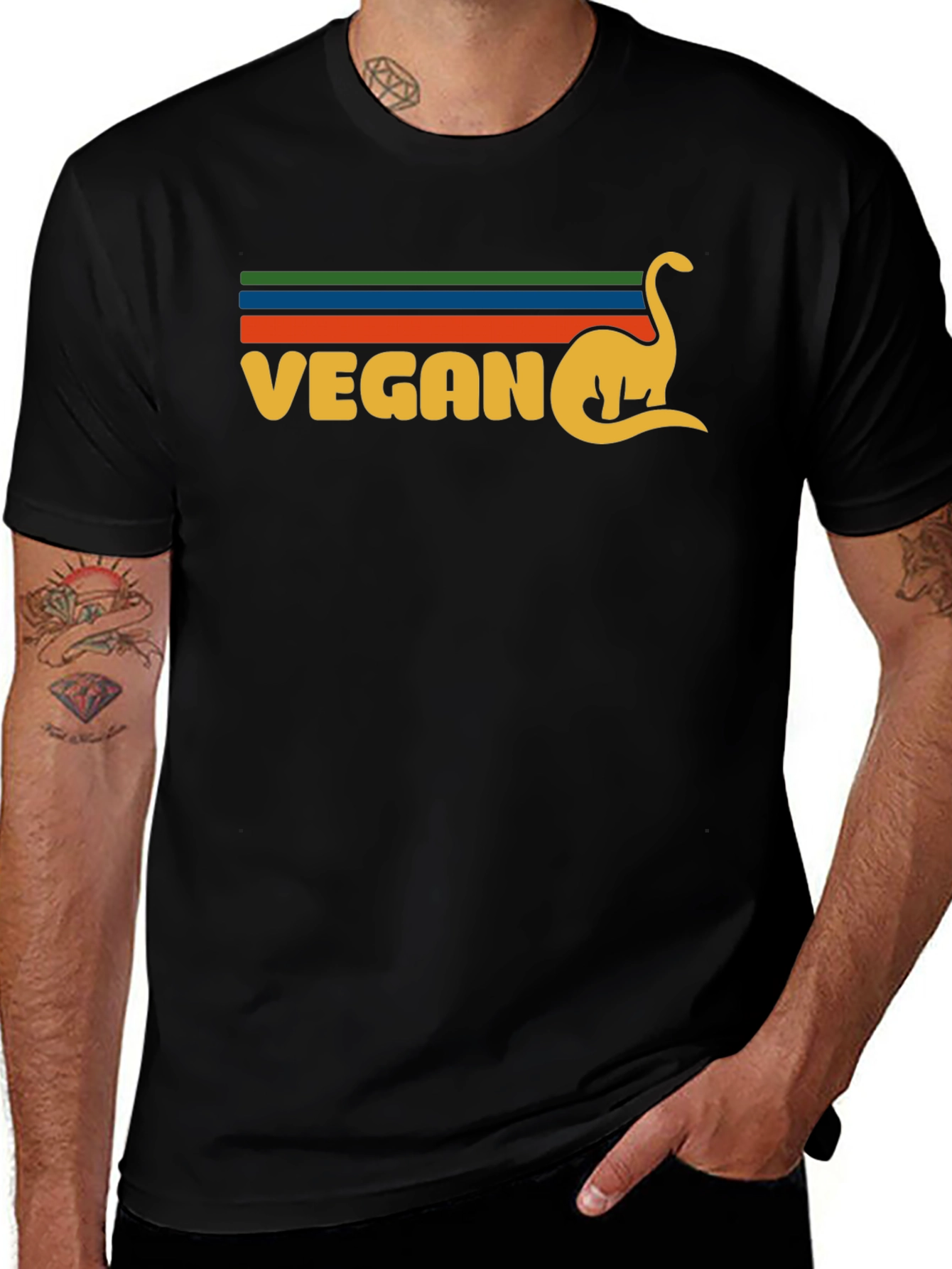 Vegan Dinosaur Graphic T-Shirt