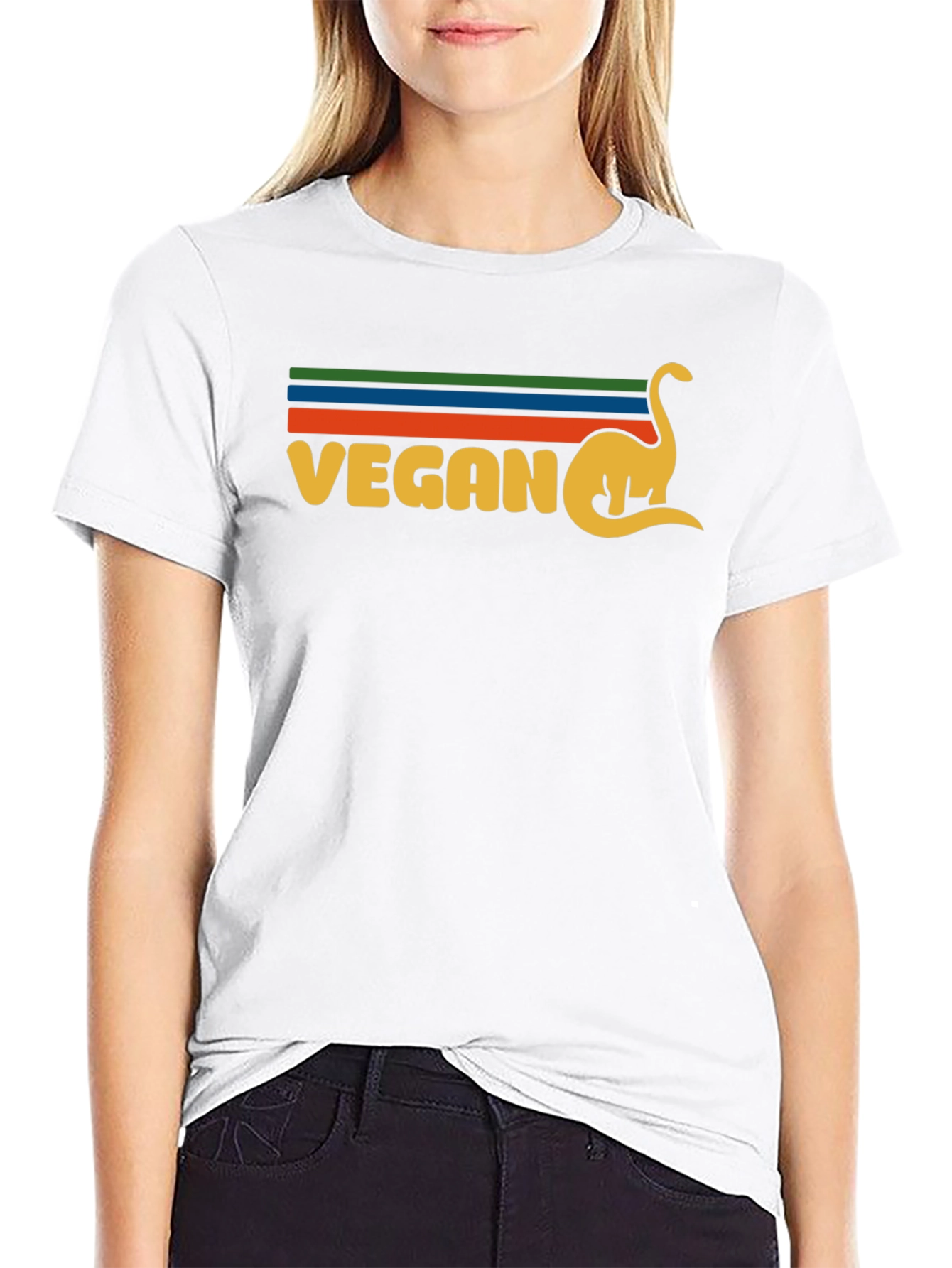 Vegan Dinosaur Graphic T-Shirt