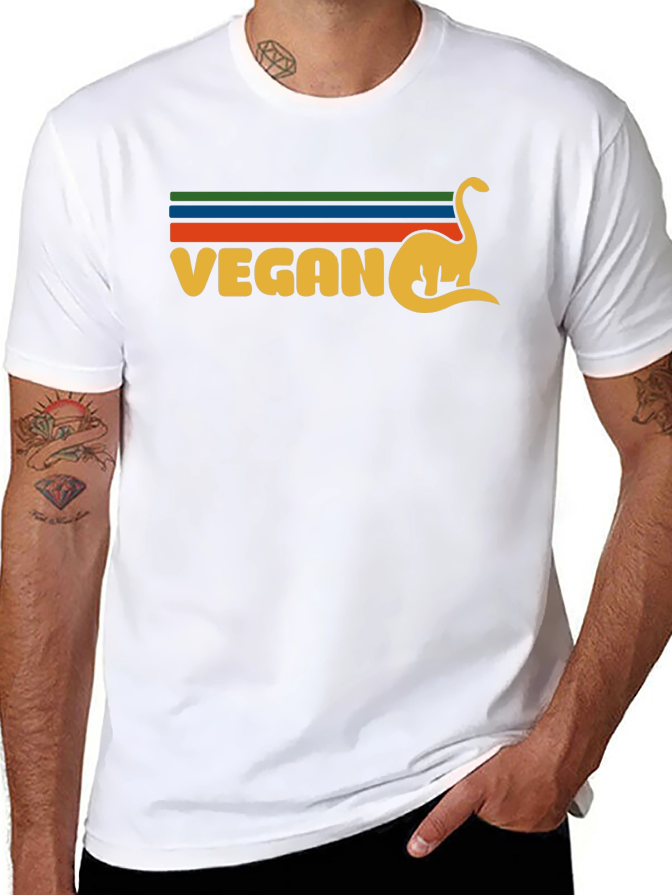 Vegan Dinosaur Graphic T-Shirt