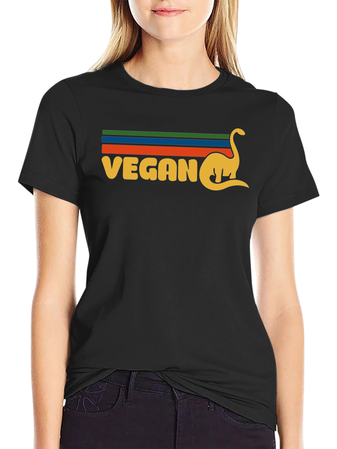 Vegan Dinosaur Graphic T-Shirt