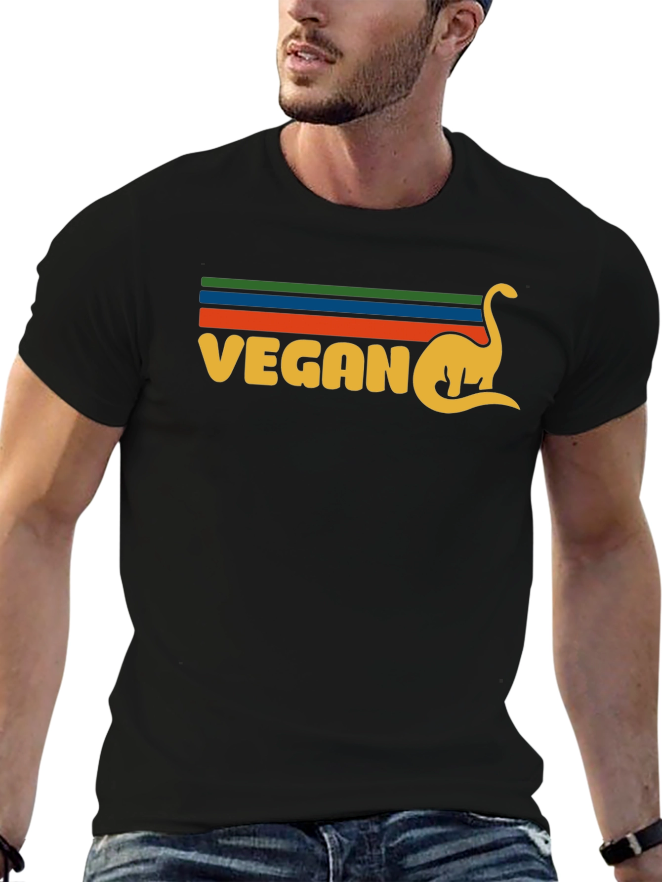 Vegan Dinosaur Graphic T-Shirt