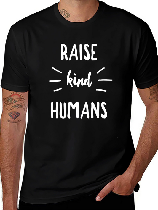 Raise Kind Humans Graphic T-Shirt - Black