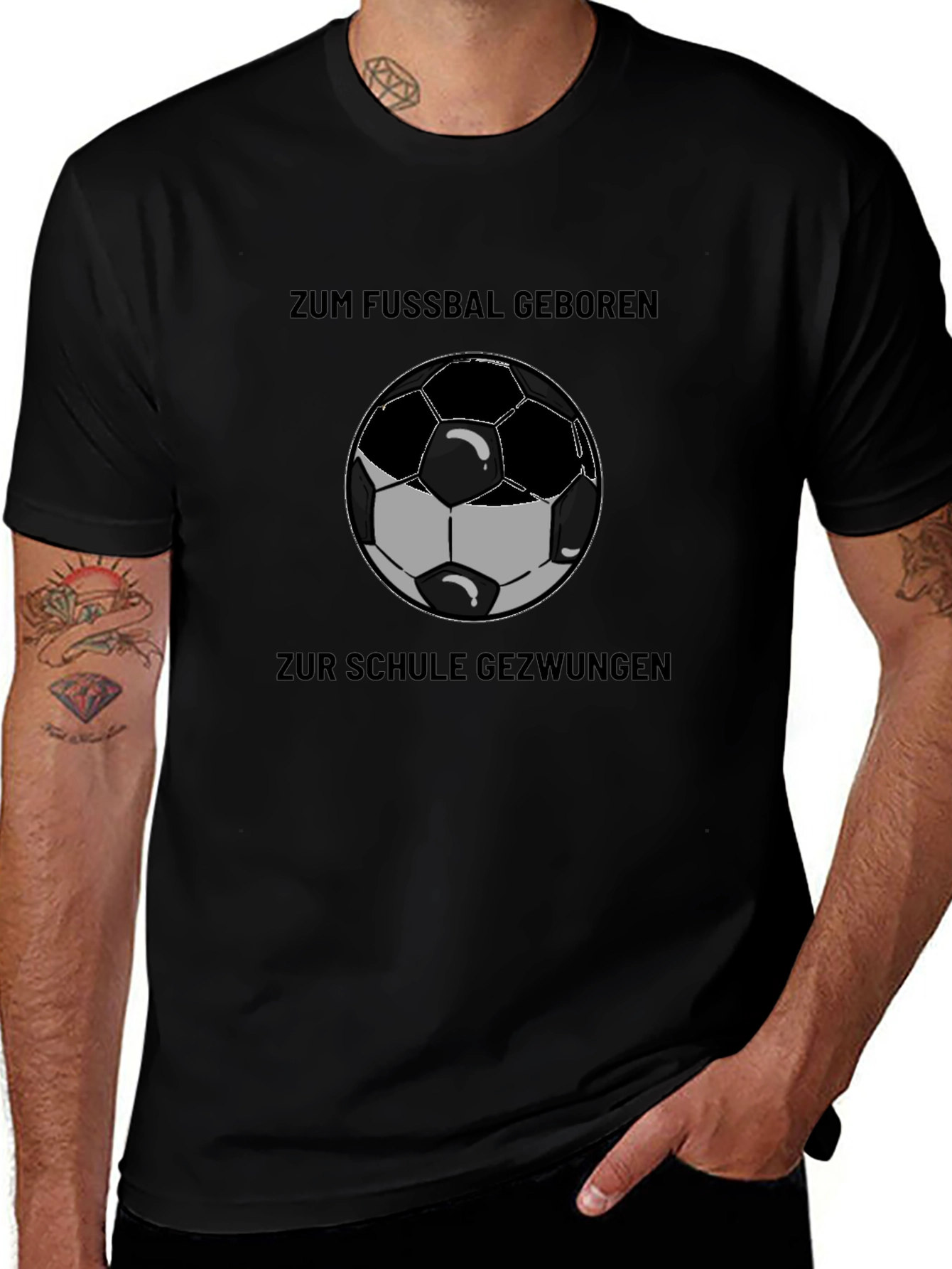 Soccer Fan T-Shirt - Zum Fussbal Geboren
