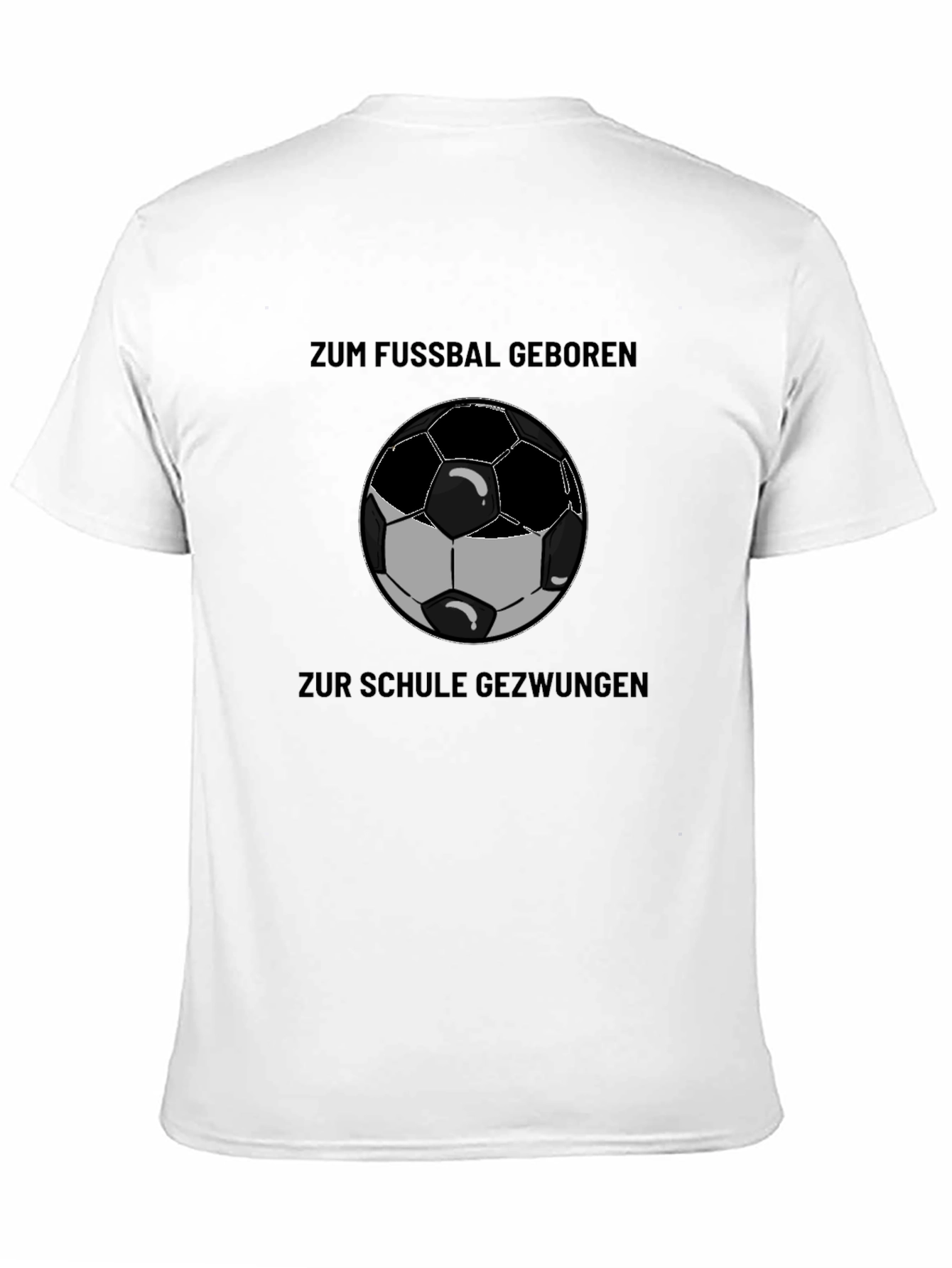 Soccer Fan T-Shirt - Zum Fussbal Geboren