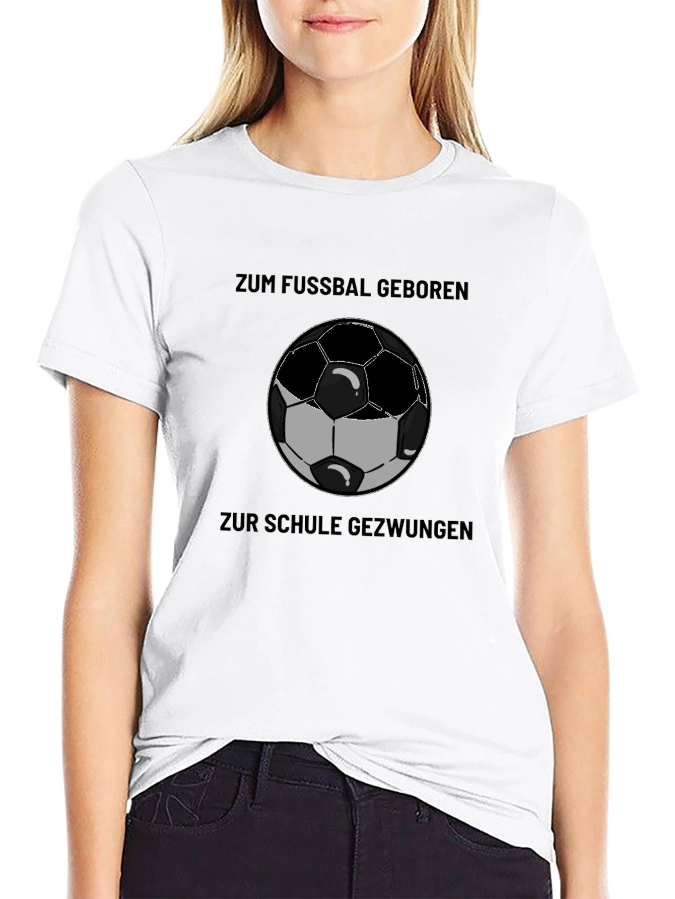 Soccer Fan T-Shirt - Zum Fussbal Geboren