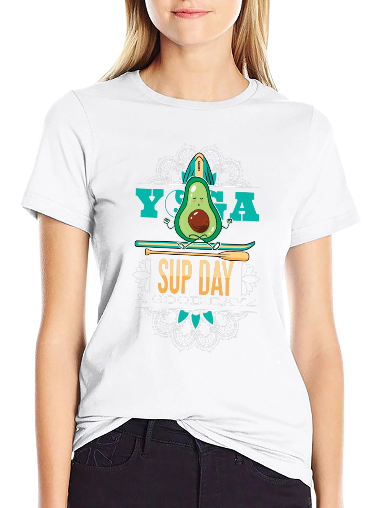 Yoga Sup Day Avocado Graphic Tee