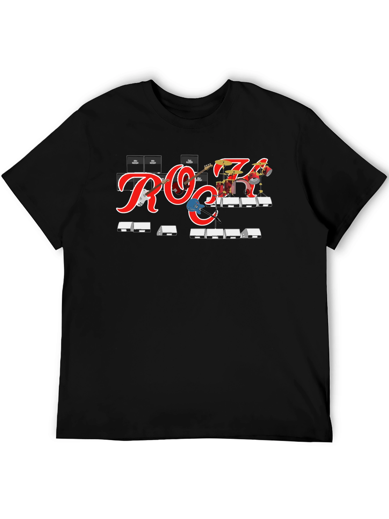 Rock Band Graphic Tee - Black