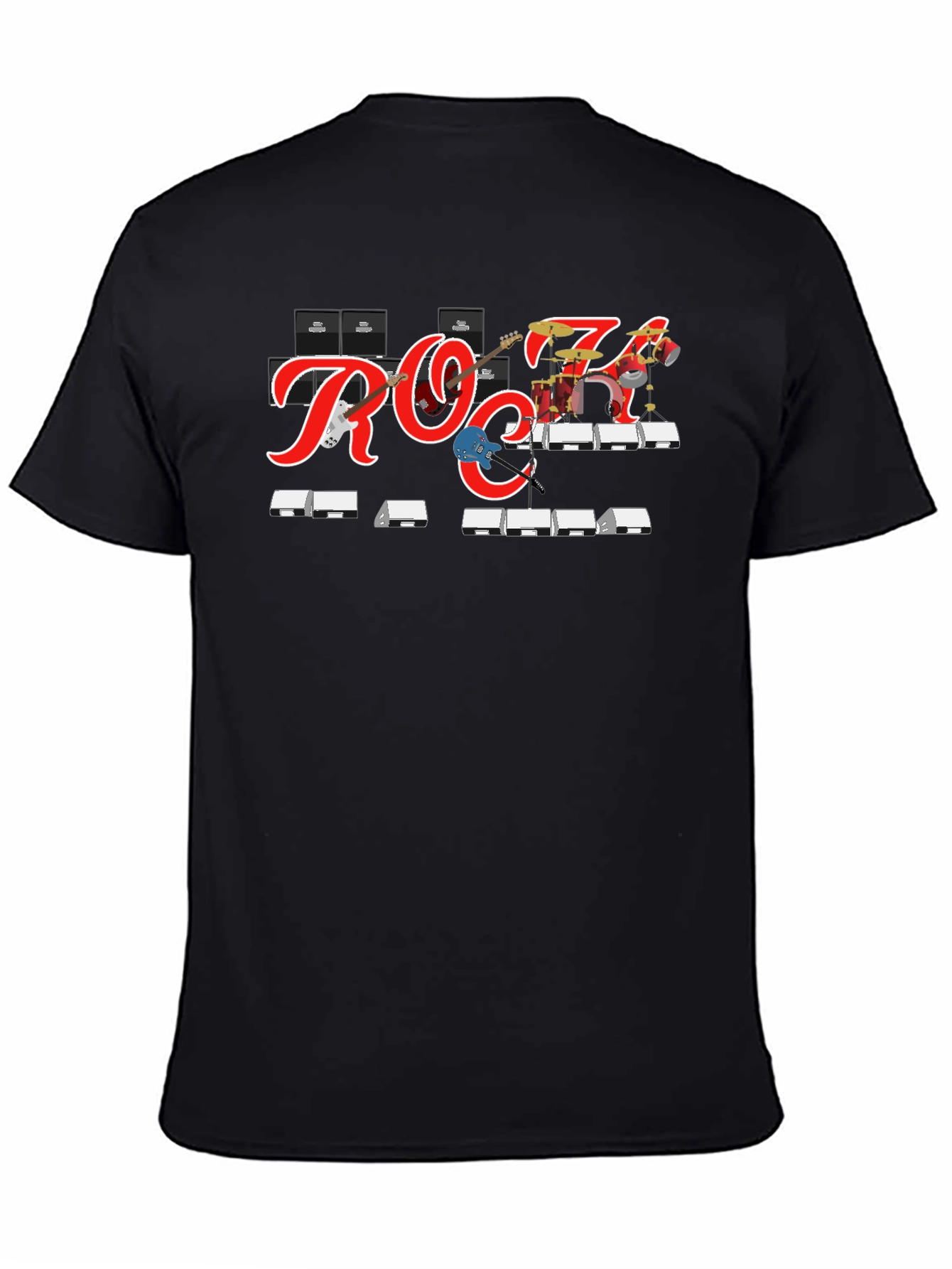 Rock Band Graphic Tee - Black