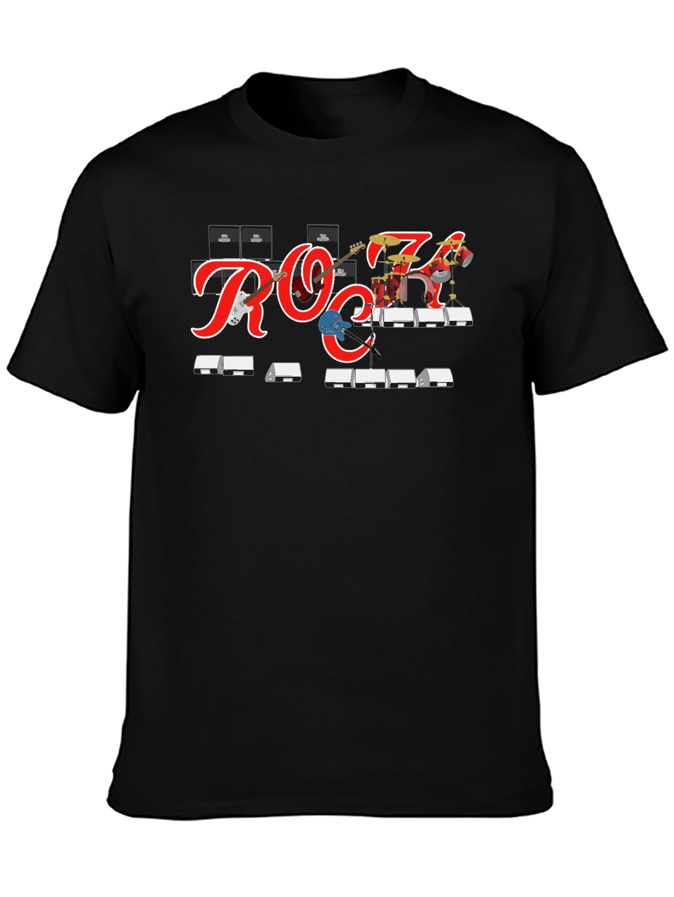 Rock Band Graphic Tee - Black