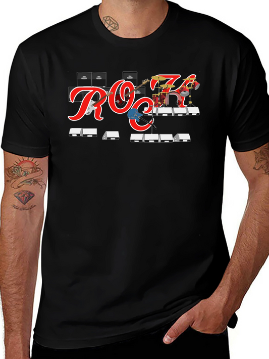 Rock Band Graphic Tee - Black