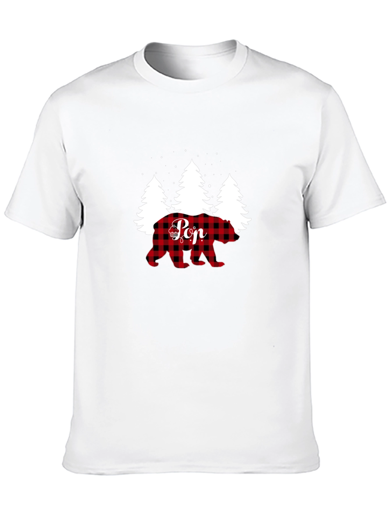 Plaid Bear Pop T-Shirt