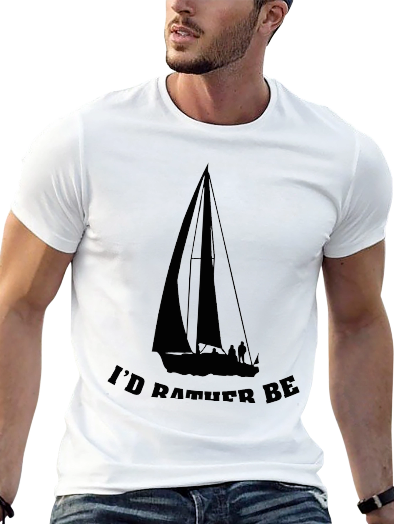 Sailboat T-Shirt - Id Rather Be Sailing