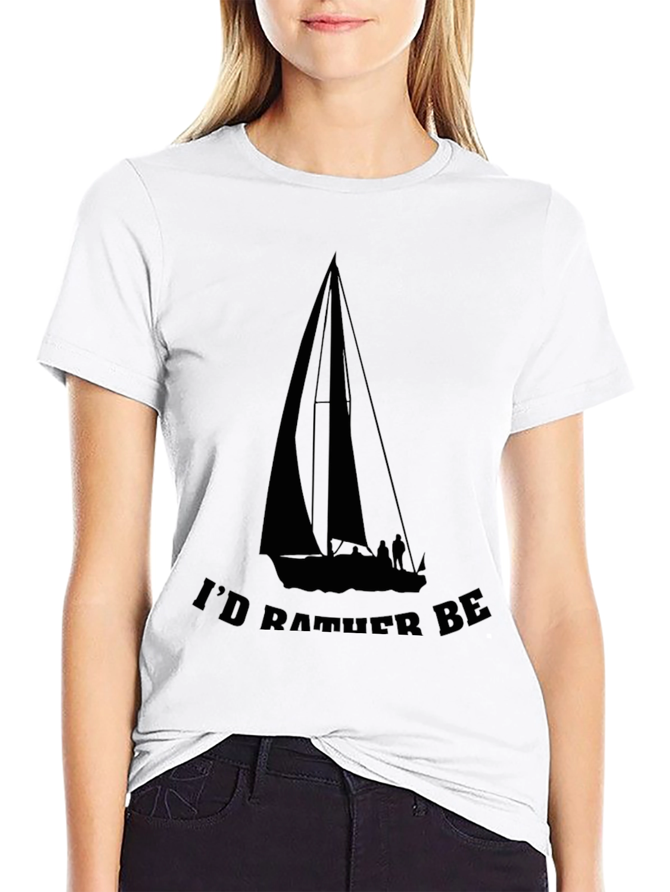 Sailboat T-Shirt - Id Rather Be Sailing